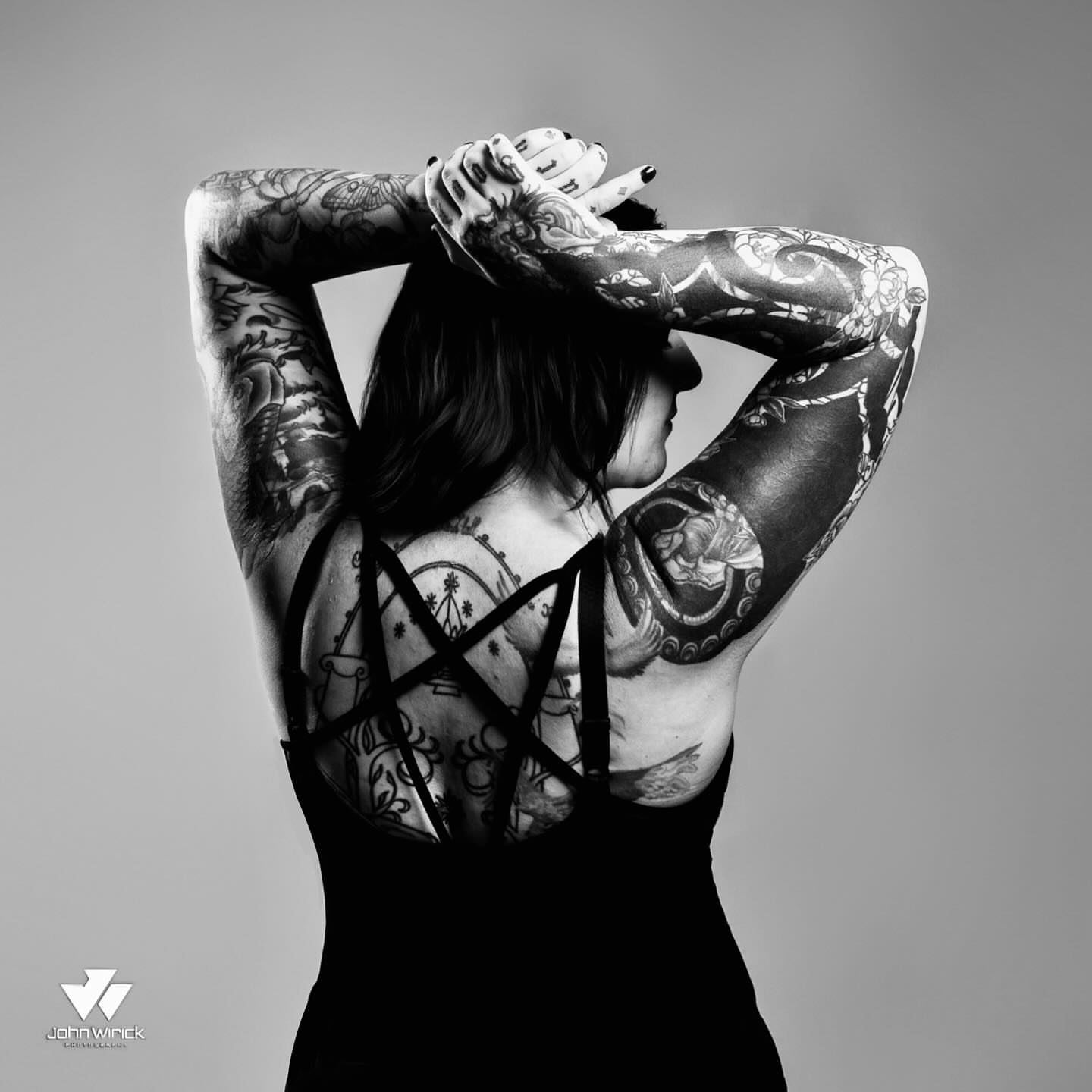 Tattoo by @derracula — black_and_grey