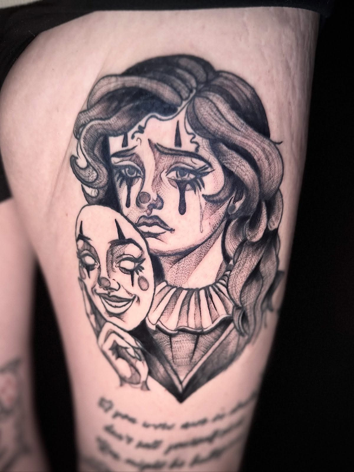Tattoo by @gatorgirltattoo — black_and_grey, realism