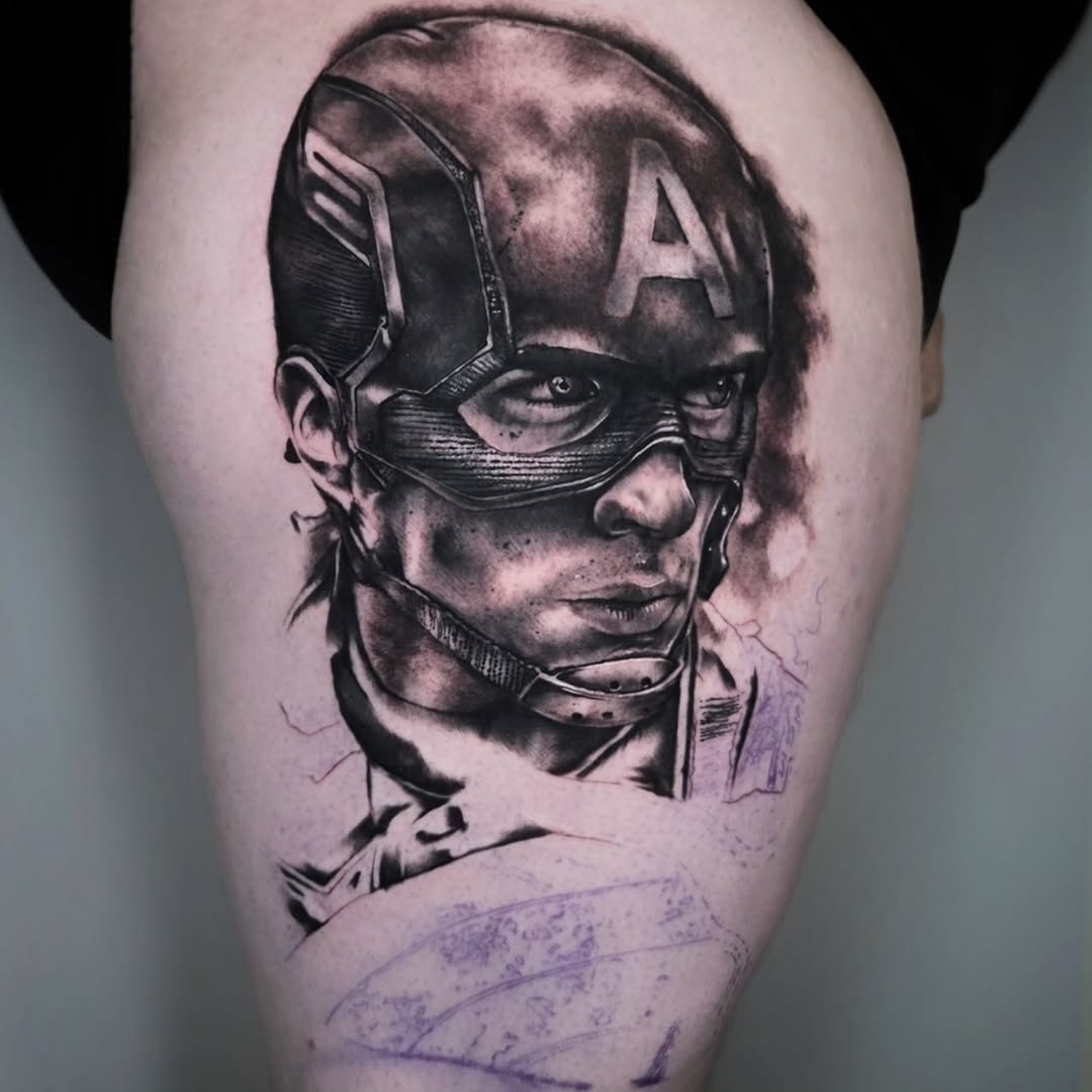 Tattoo by @victor_hatch_tattoos — realism, black_and_grey