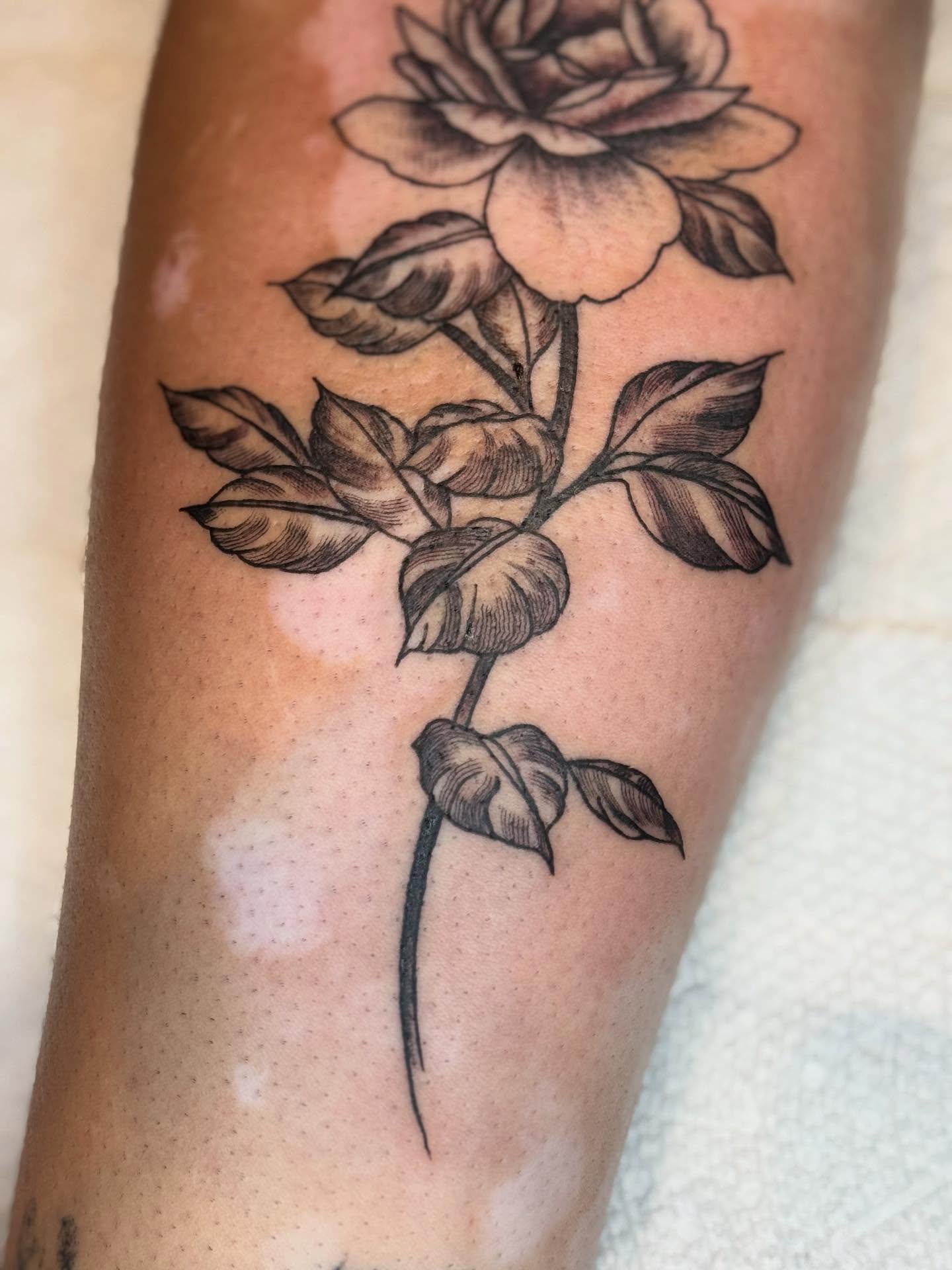 Tattoo by @flashme_ink — black_and_grey
