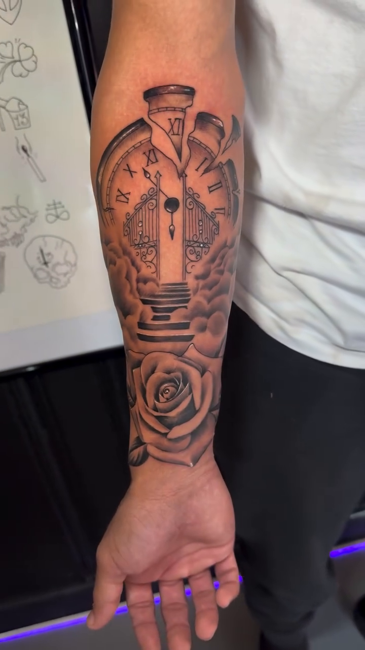 Tattoo by @hassintattoo — black_and_grey, realism