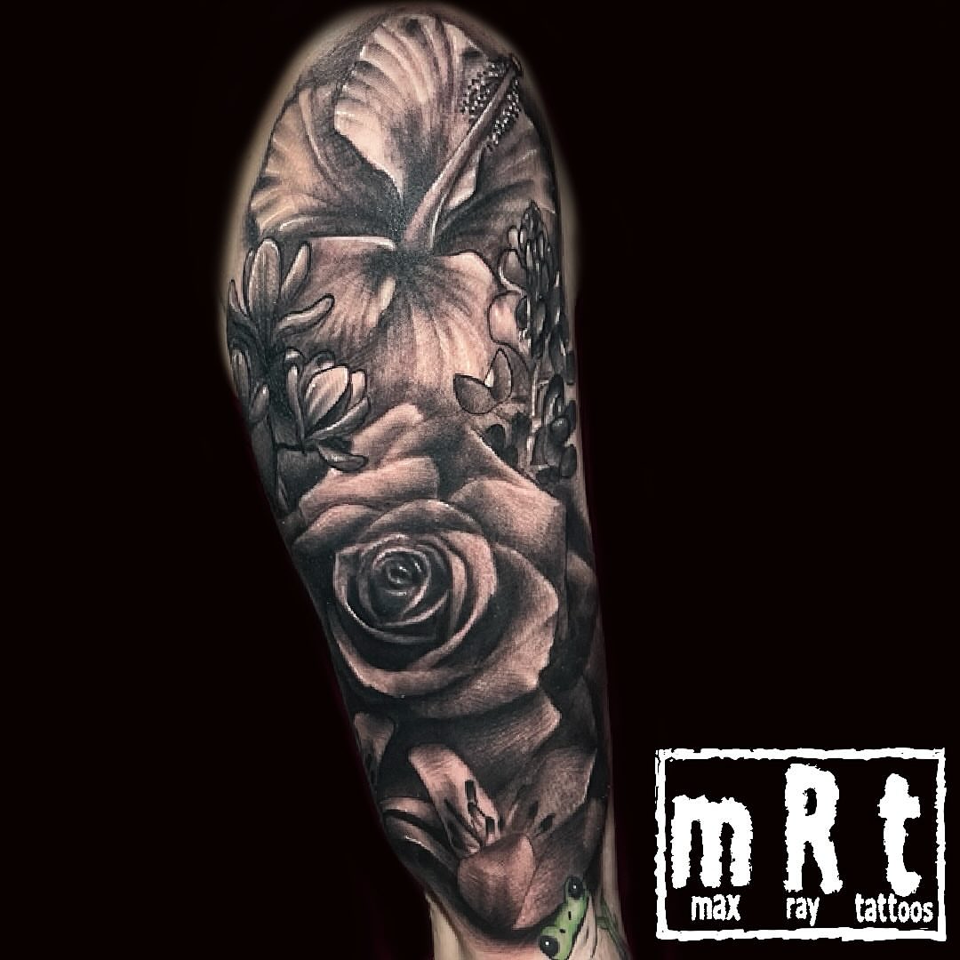 Tattoo by @maxraytattoos — black_and_grey, realism