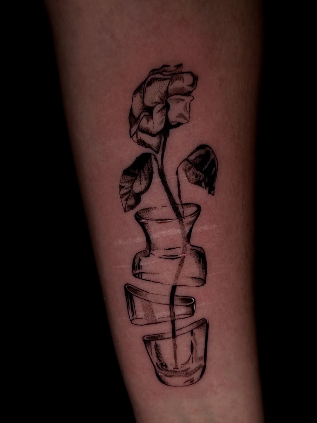 Tattoo by @cherrrywavees — fine_line, black_and_grey
