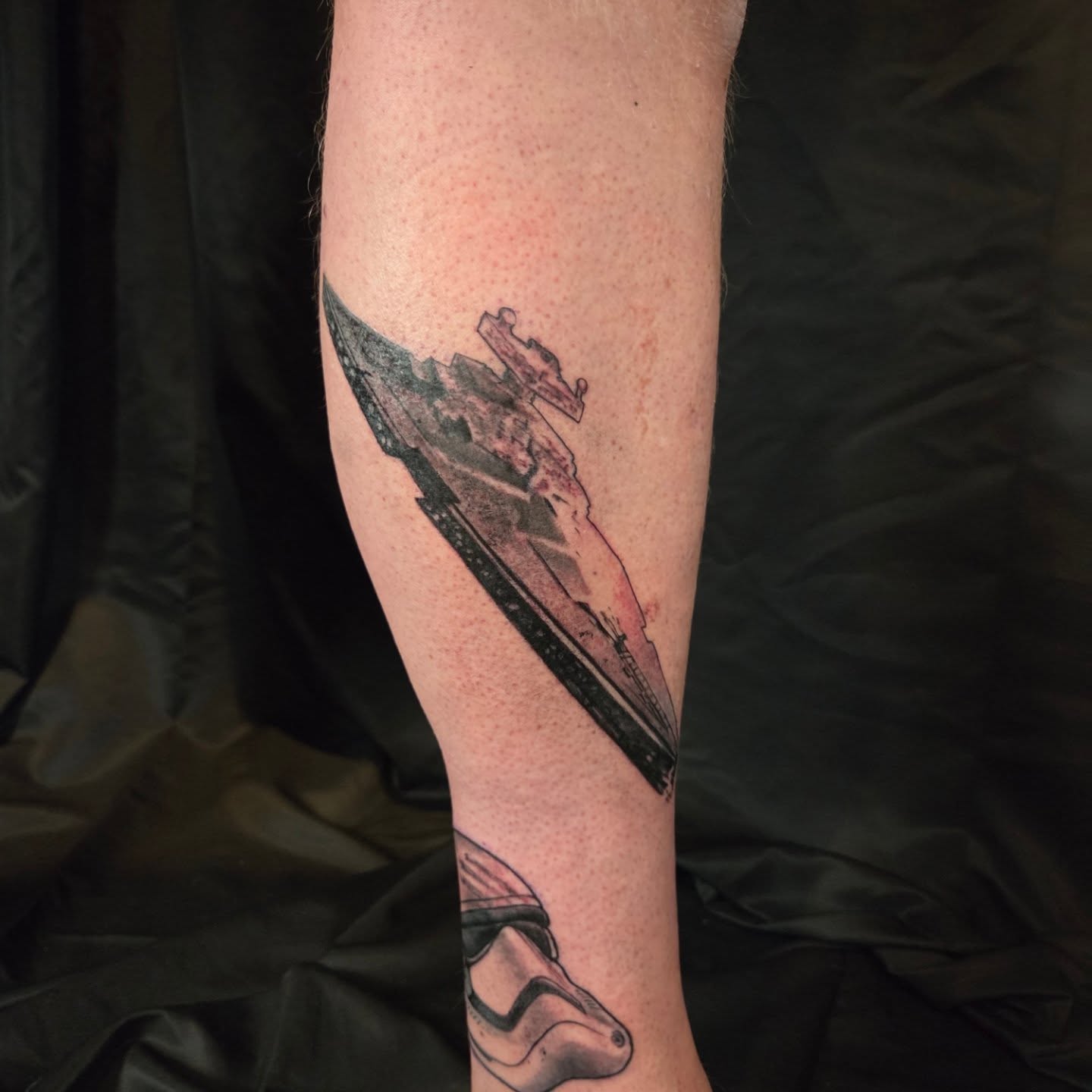 Tattoo by @jousmile_tattoos — dotwork, black_and_grey