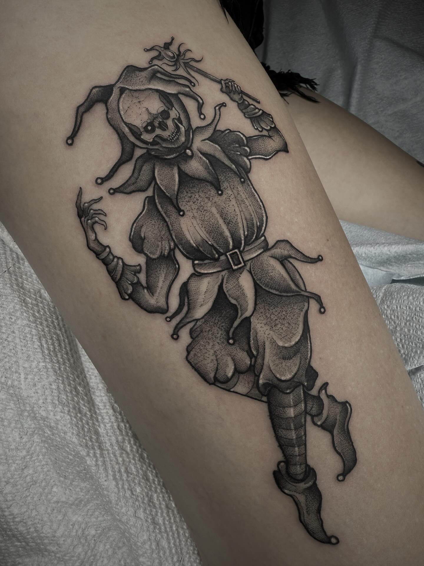 Tattoo by @cattblacktattoo β dotwork, black_and_grey