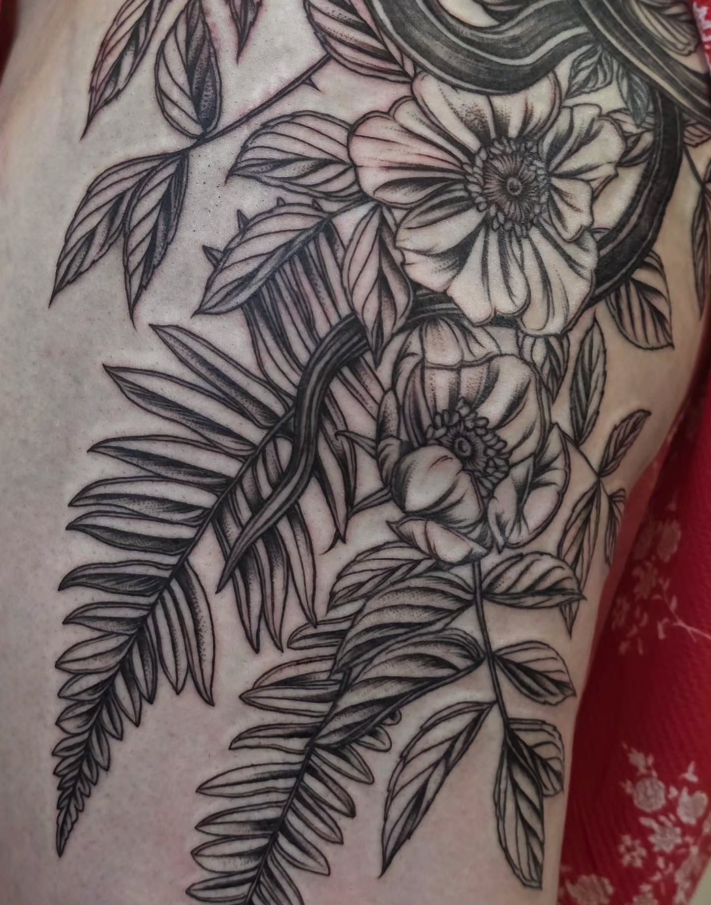 Tattoo by @cc_tattoos — black_and_grey