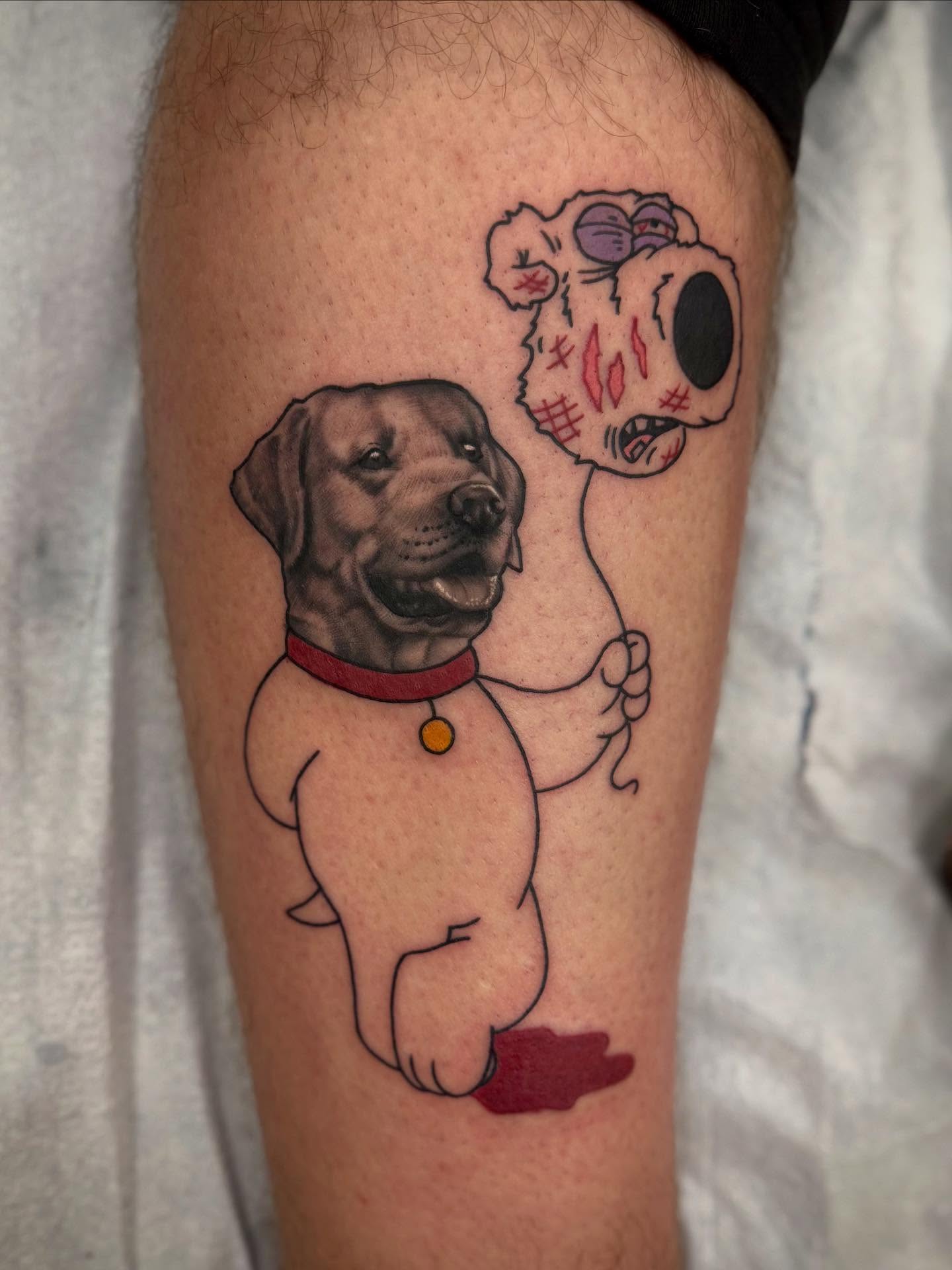Tattoo by @babcocktattoo — realism, dotwork