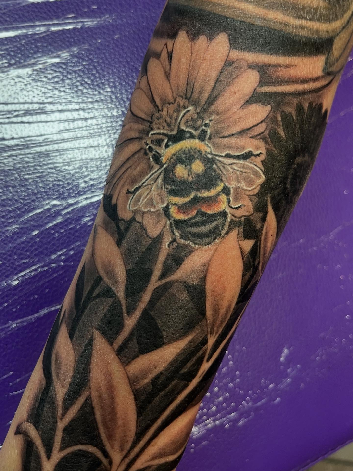 Tattoo by @stephen.j.kiss.tattoo — realism, dotwork