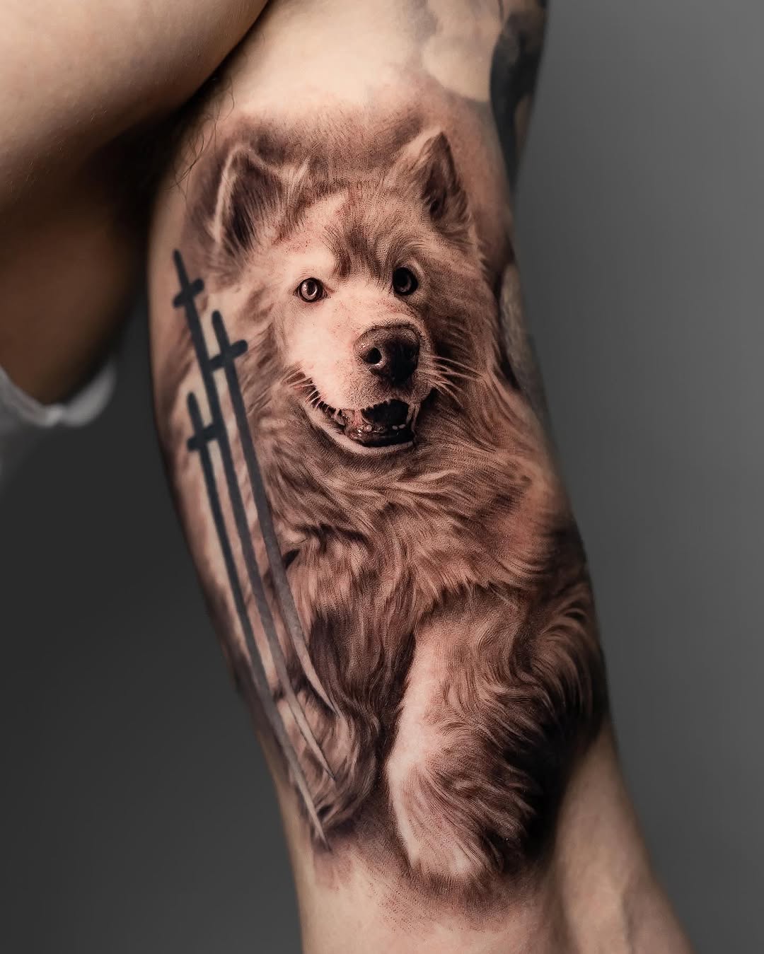 Tattoo by @gionastarace_tattoo — realism, black_and_grey