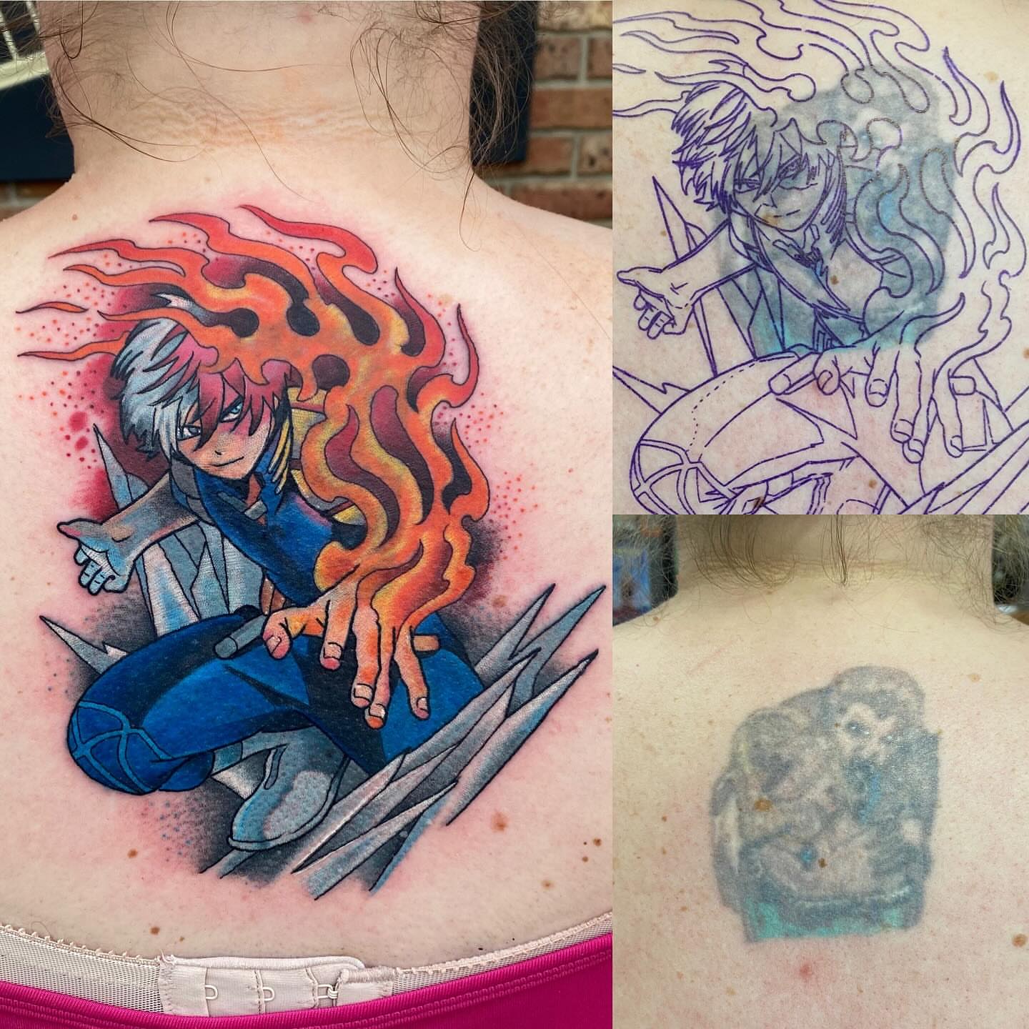 Tattoo by @austintimberlaketattoo — anime, dotwork