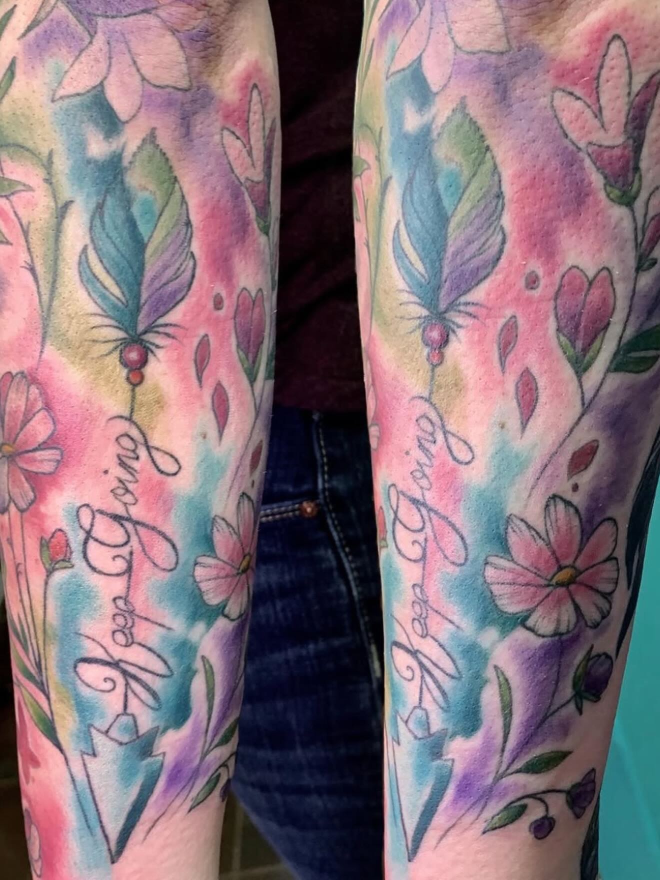 Tattoo by @siekay — watercolor