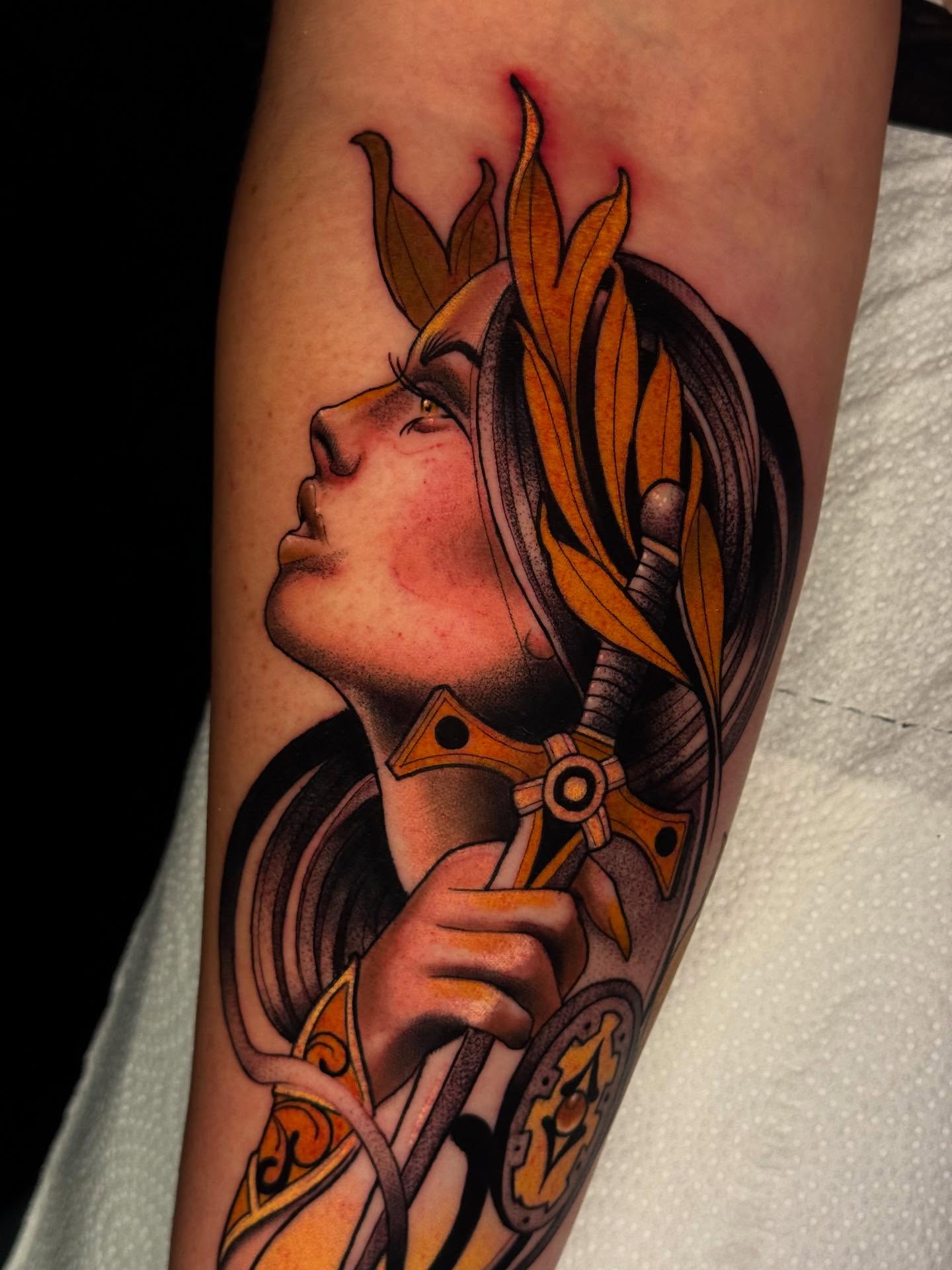 Tattoo by @robiscoffee — neo_traditional, realism