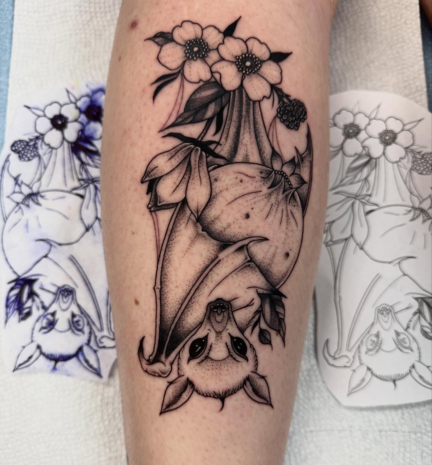 Tattoo by @howler.tattoos โ dotwork, black_and_grey