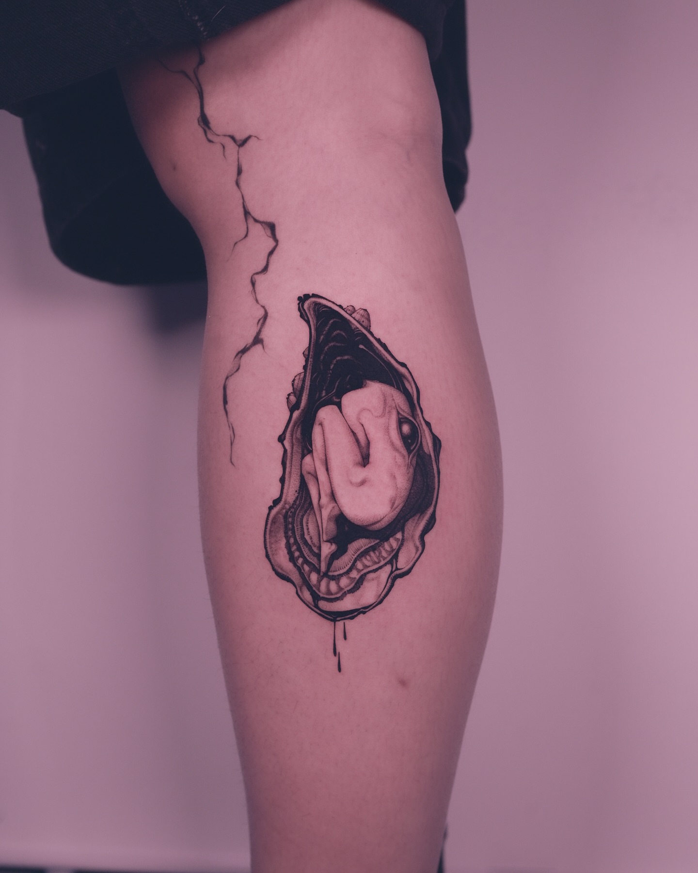 Tattoo by @9rukim — black_and_grey, realism