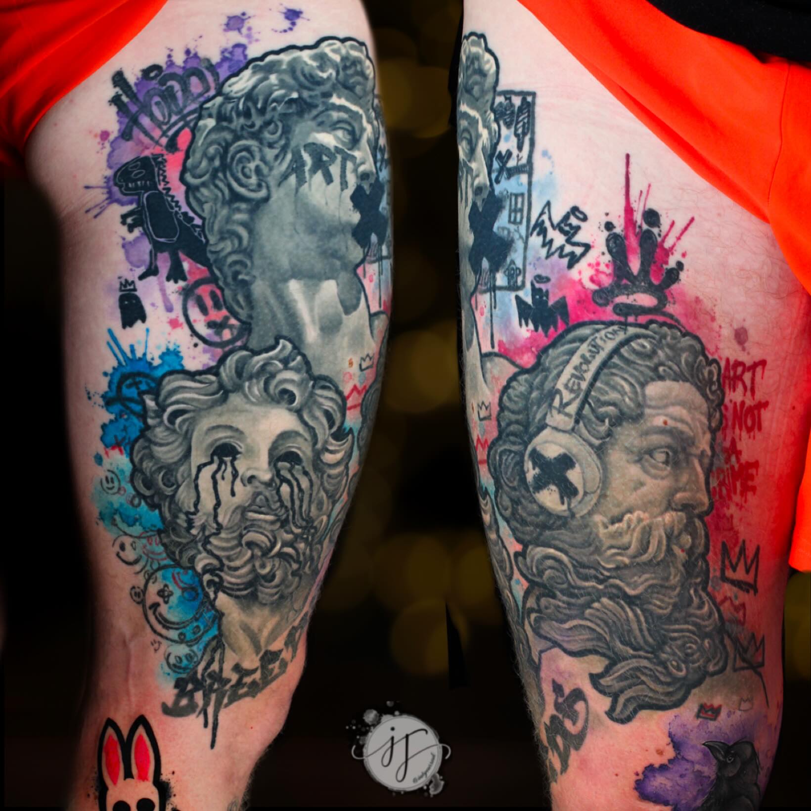 Tattoo by @inkyoursoul — black_and_grey, realism