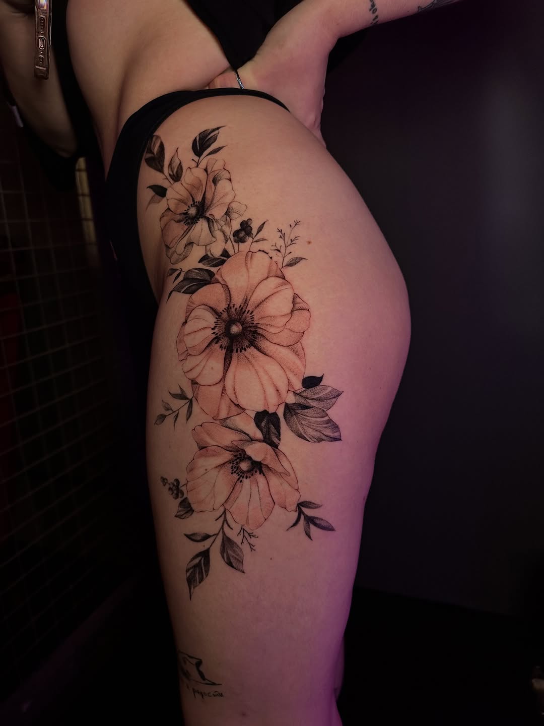 Tattoo by @mklvayne.tattoos — fine_line, black_and_grey