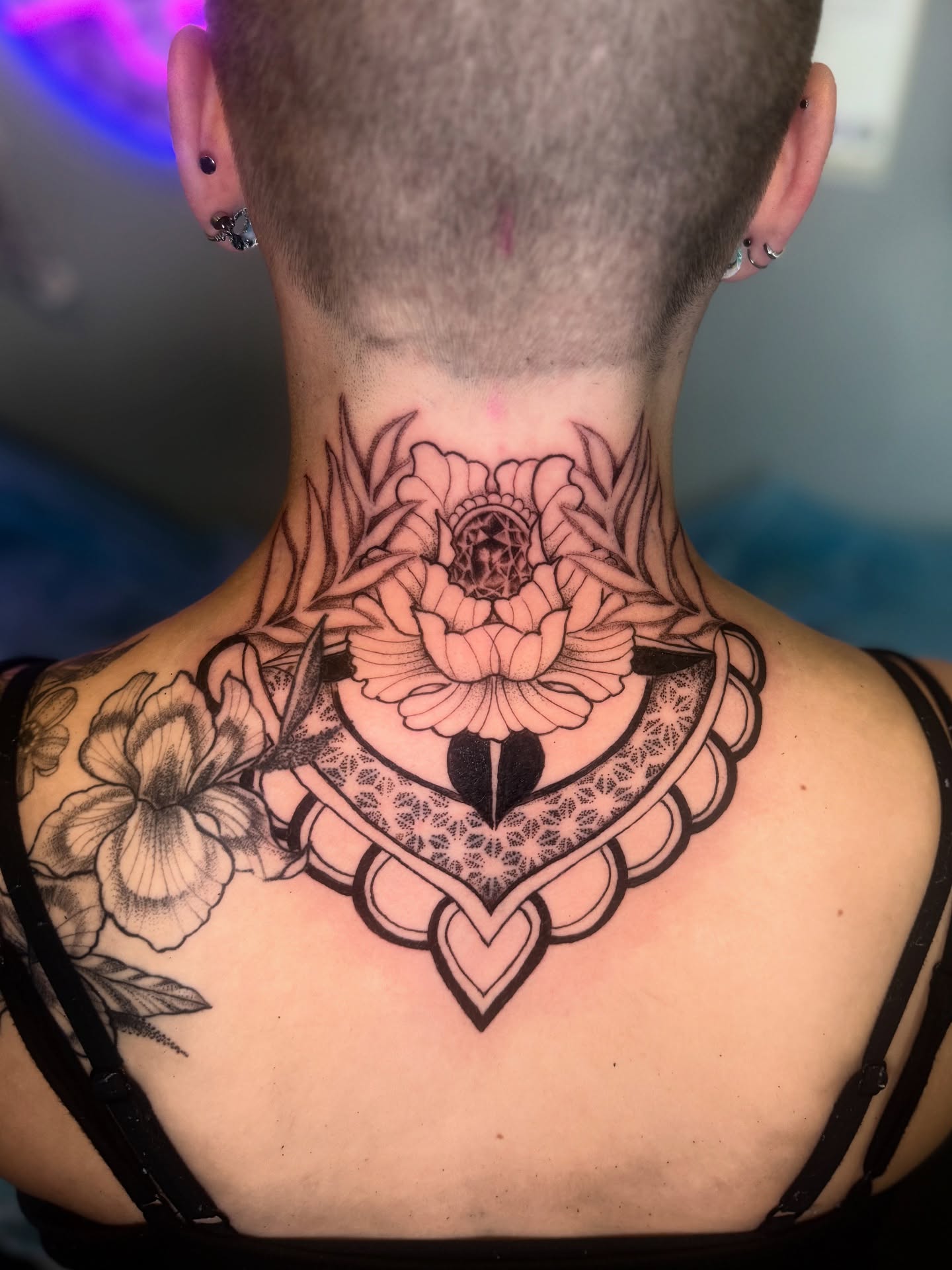 Tattoo by @pikashi_tattoos โ black_and_grey, geometric
