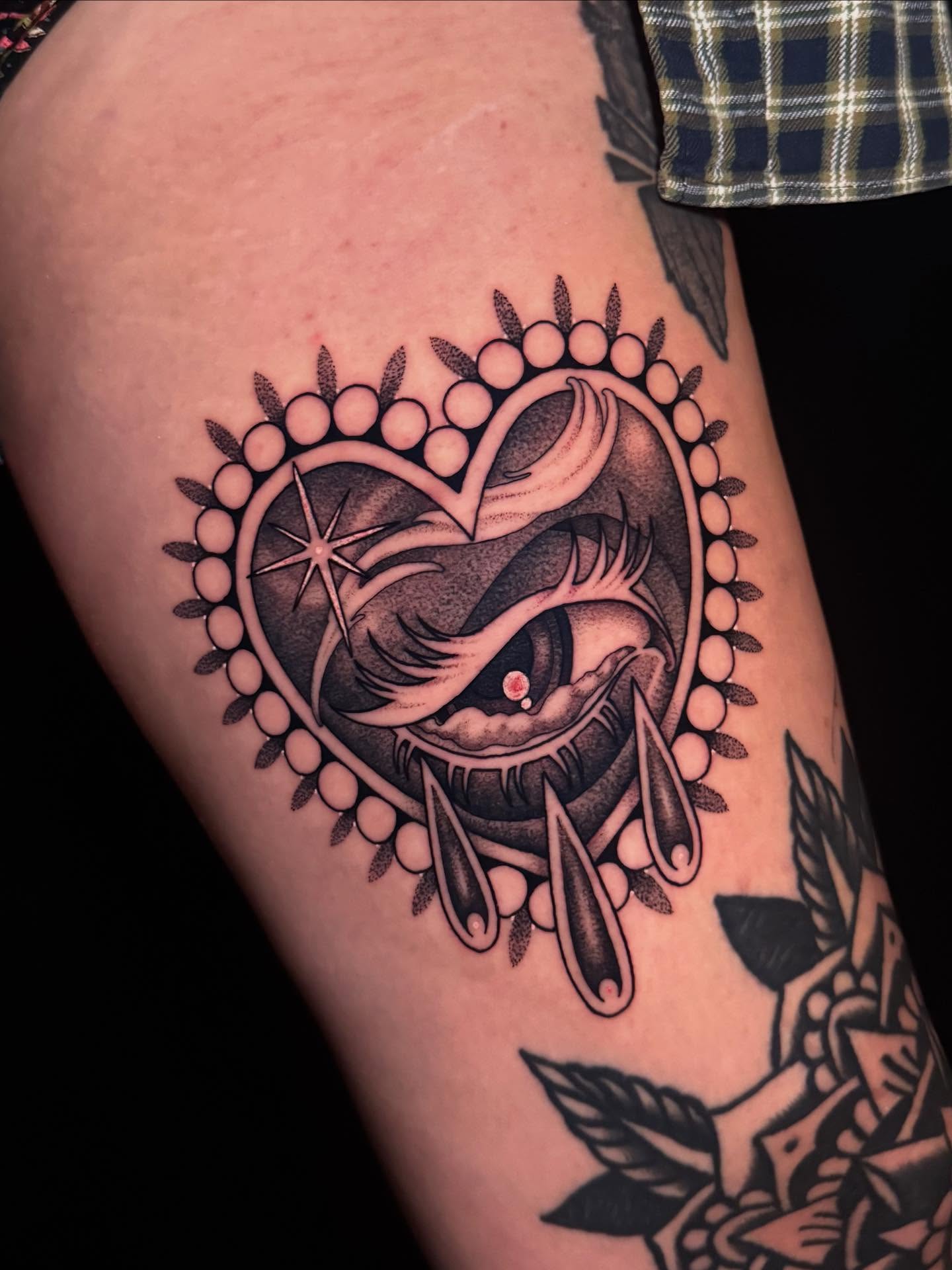 Tattoo by @tannerminocktattoos — american_traditional, dark_realism