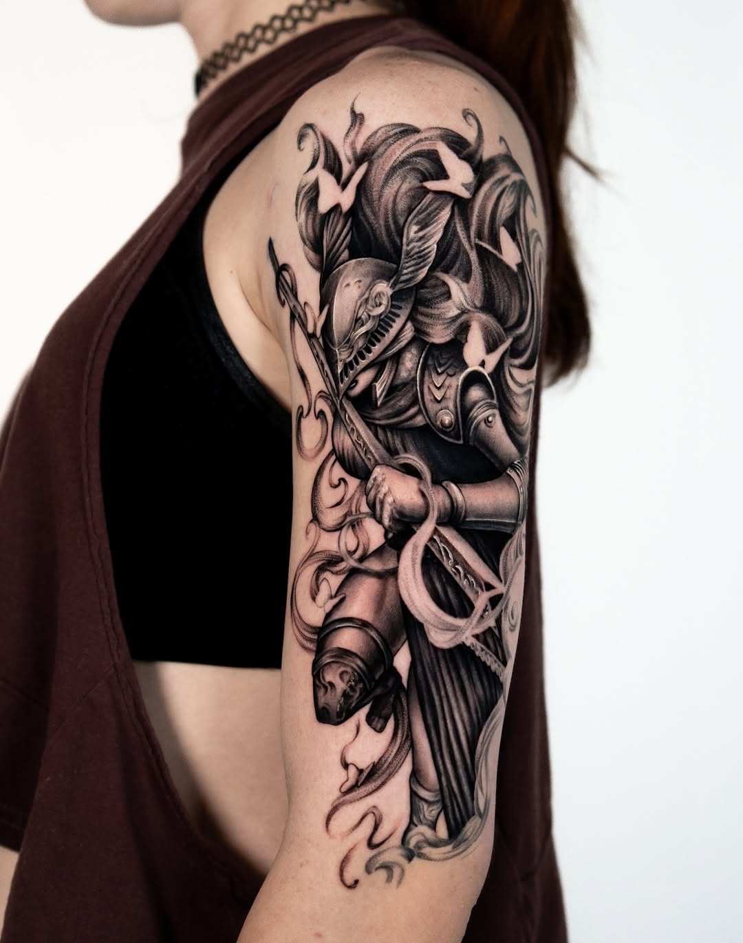Tattoo by @dosantosink — realism, black_and_grey