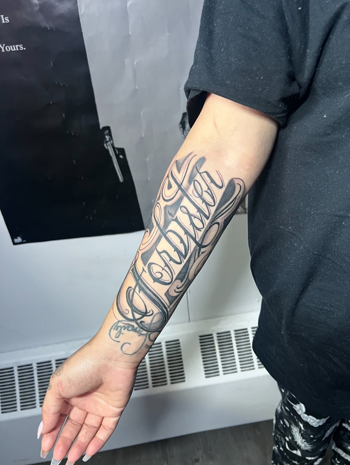 Tattoo by @inkofmine_byleo — lettering_script