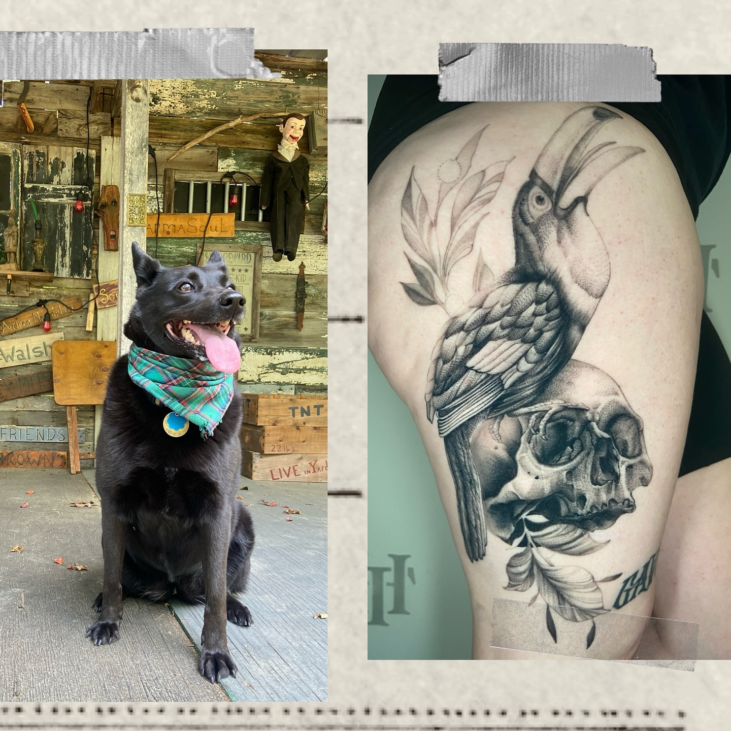 Tattoo by @quinndoskis — black_and_grey, realism