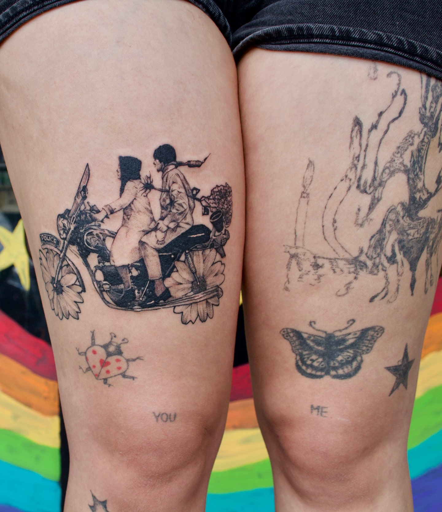 Tattoo by @creatureoutside — black_and_grey
