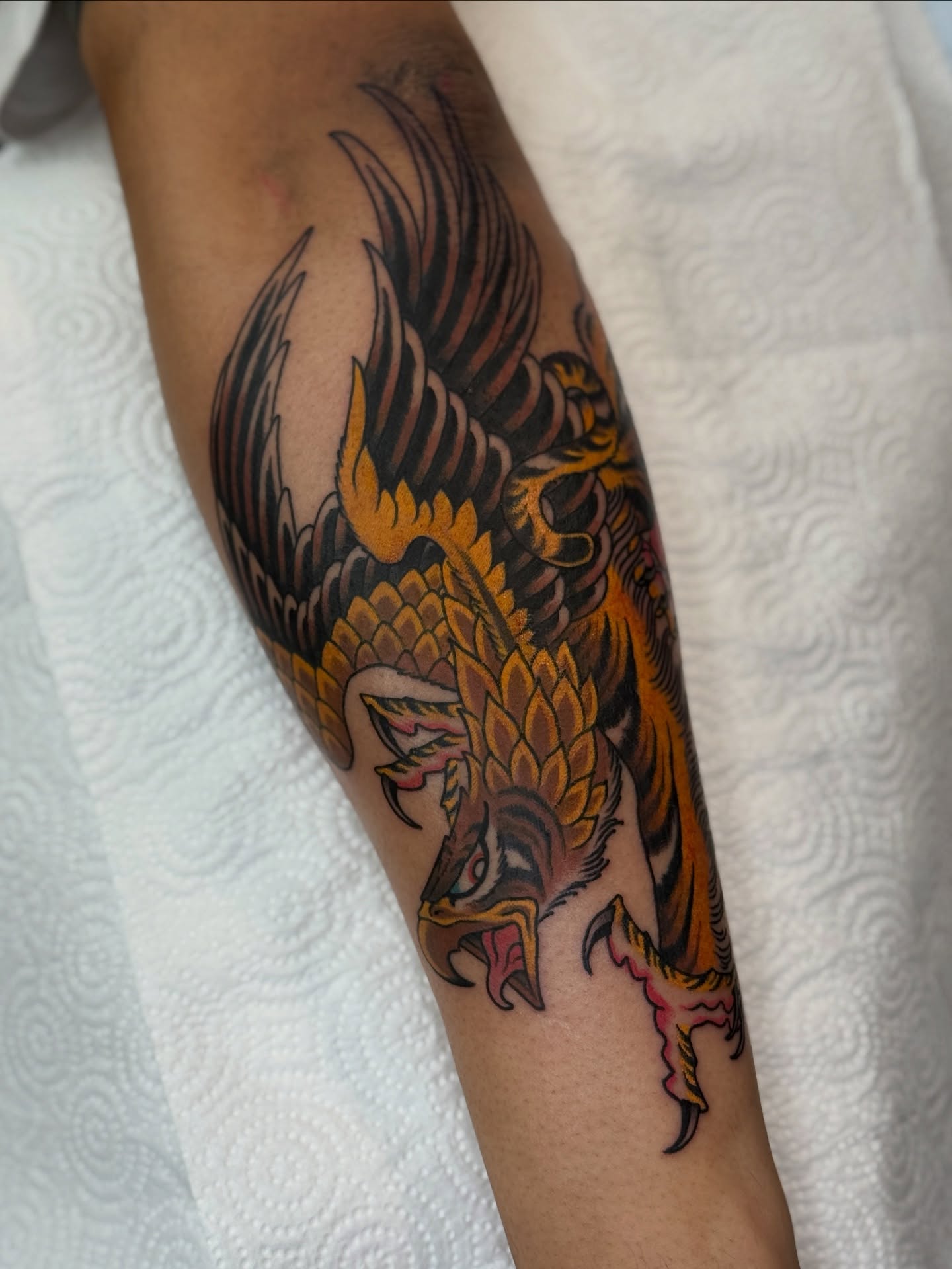 Phoenix japanese irezumi tattoo on the forearm by Christopher  Cousins, Nashville, Tennessee