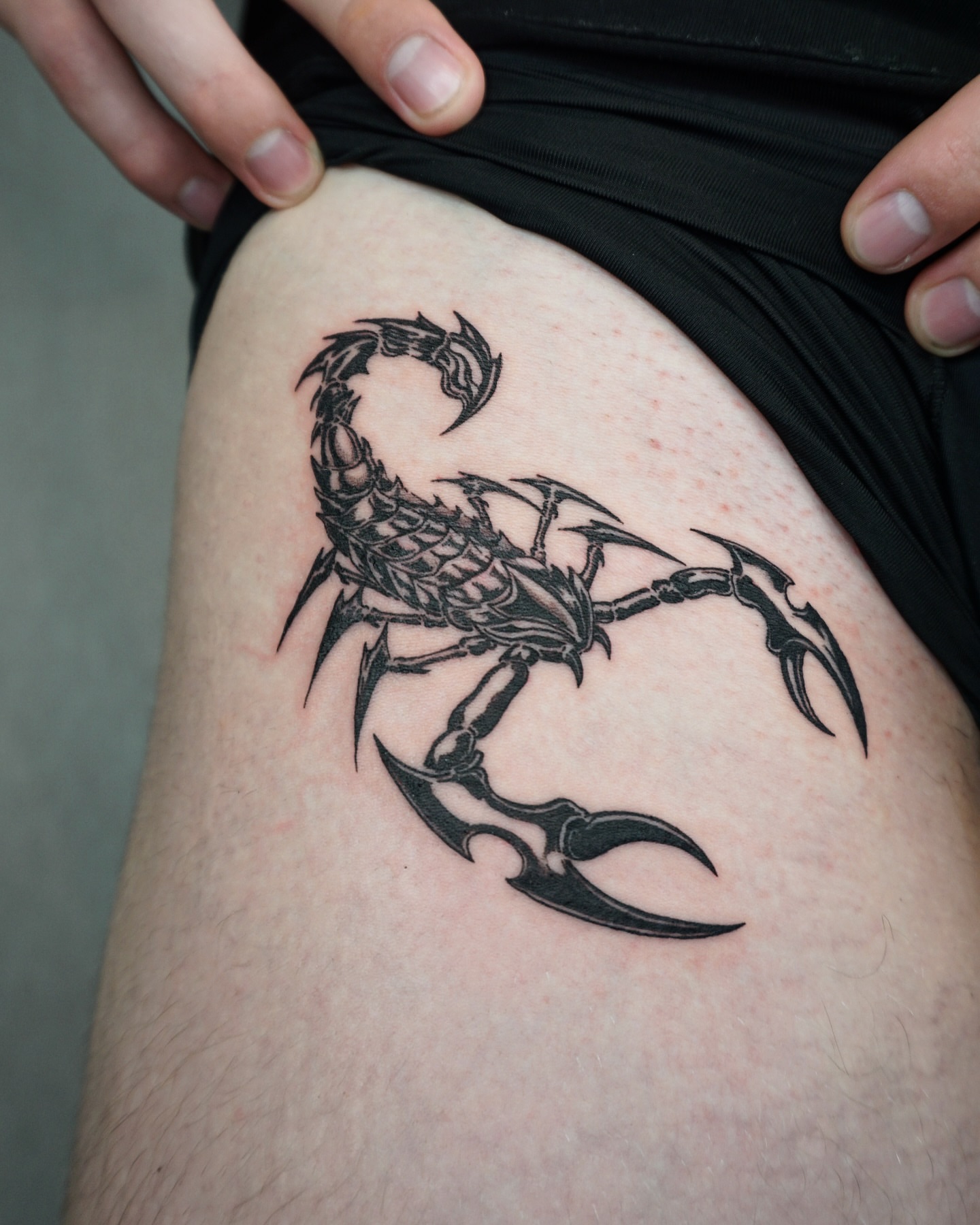 Tattoo by @kallo_tt — black_and_grey