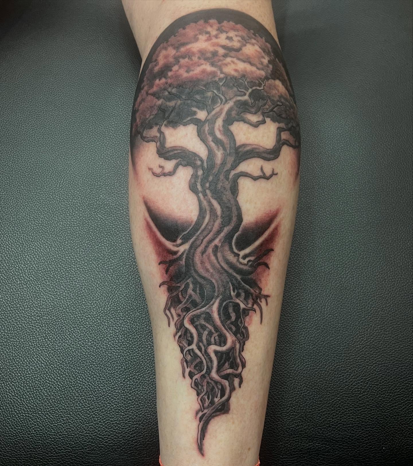 Tattoo by @stephen.j.kiss.tattoo — black_and_grey, realism