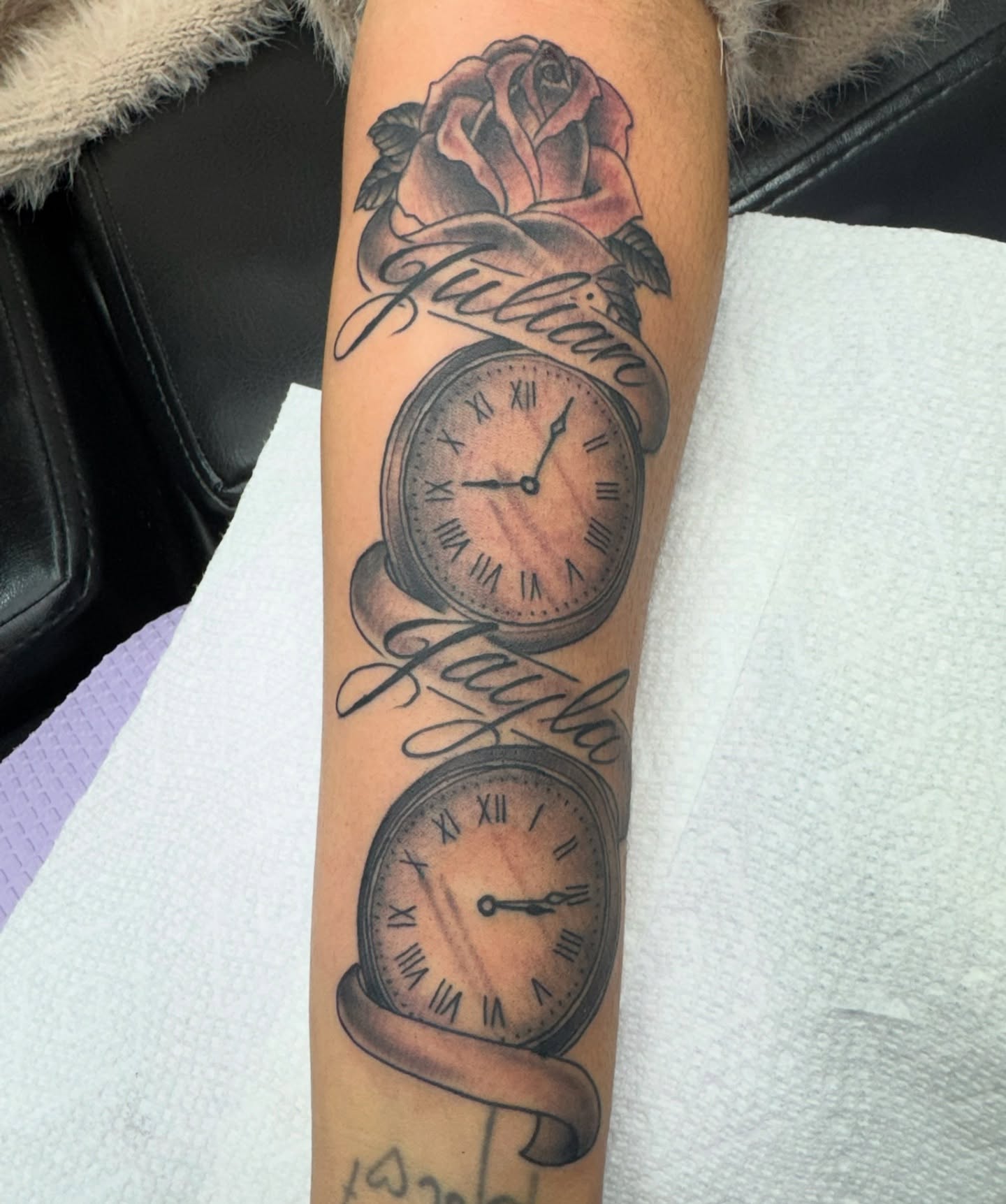 Tattoo by @markgalvan — black_and_grey, realism