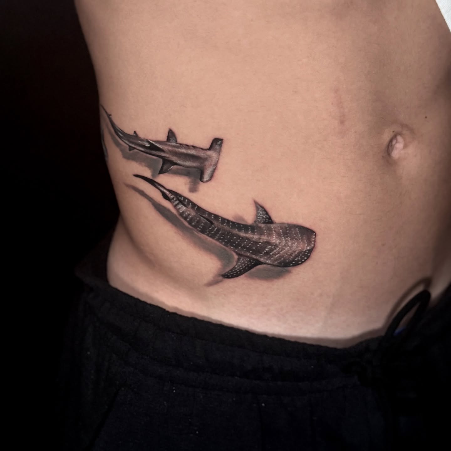 Tattoo by @scarlet.tattooz — dotwork, realism