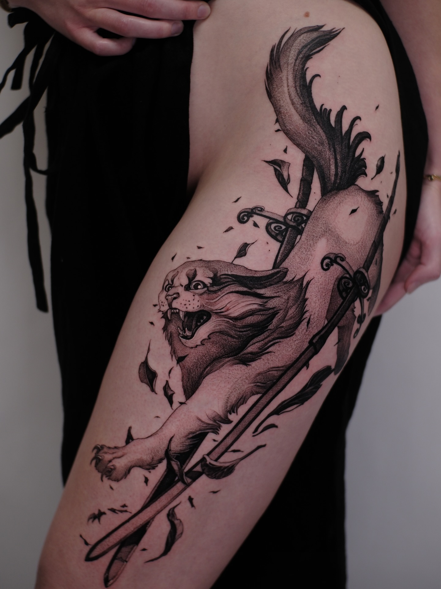 Tattoo by @strokin_dark — black_and_grey
