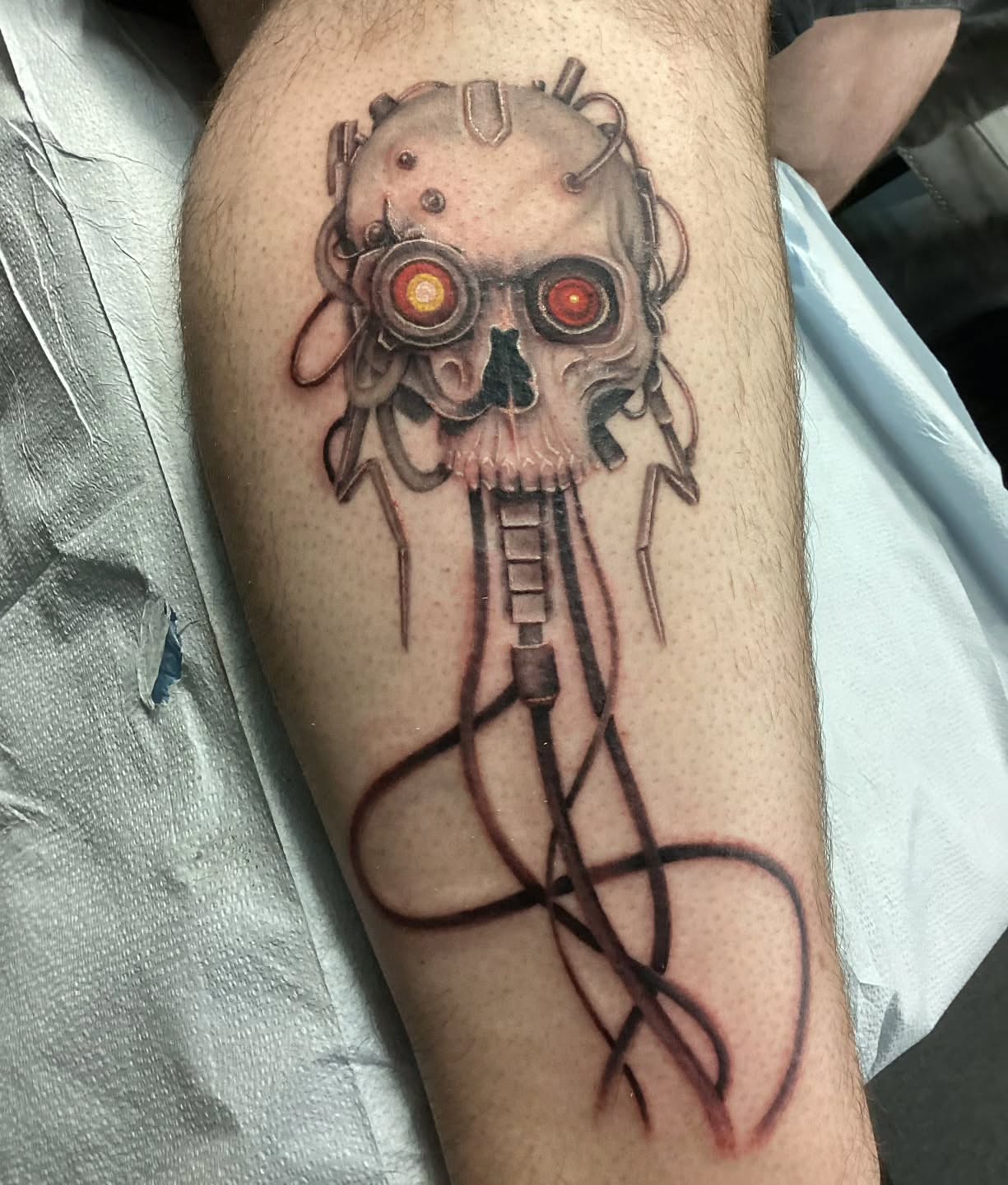 Tattoo by @crucible.ink — realism, geometric