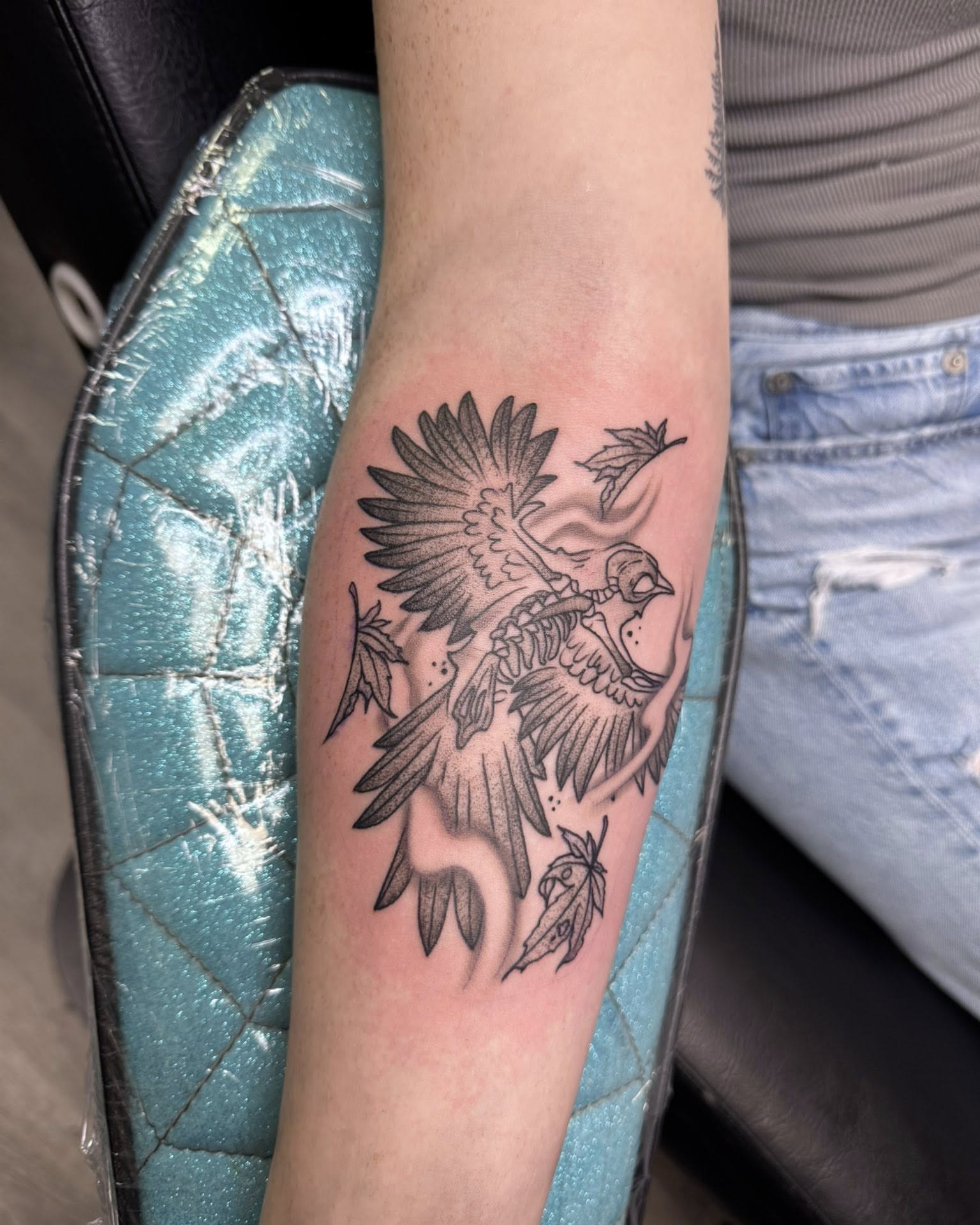 Tattoo by @murbees.designs — black_and_grey