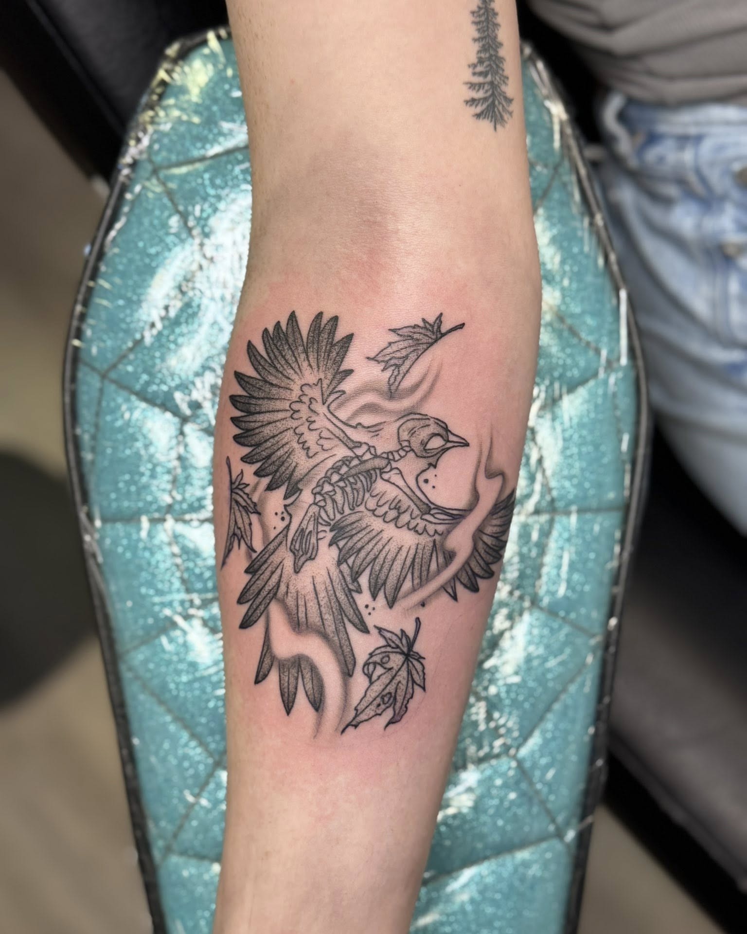 Tattoo by @murbees.designs — black_and_grey