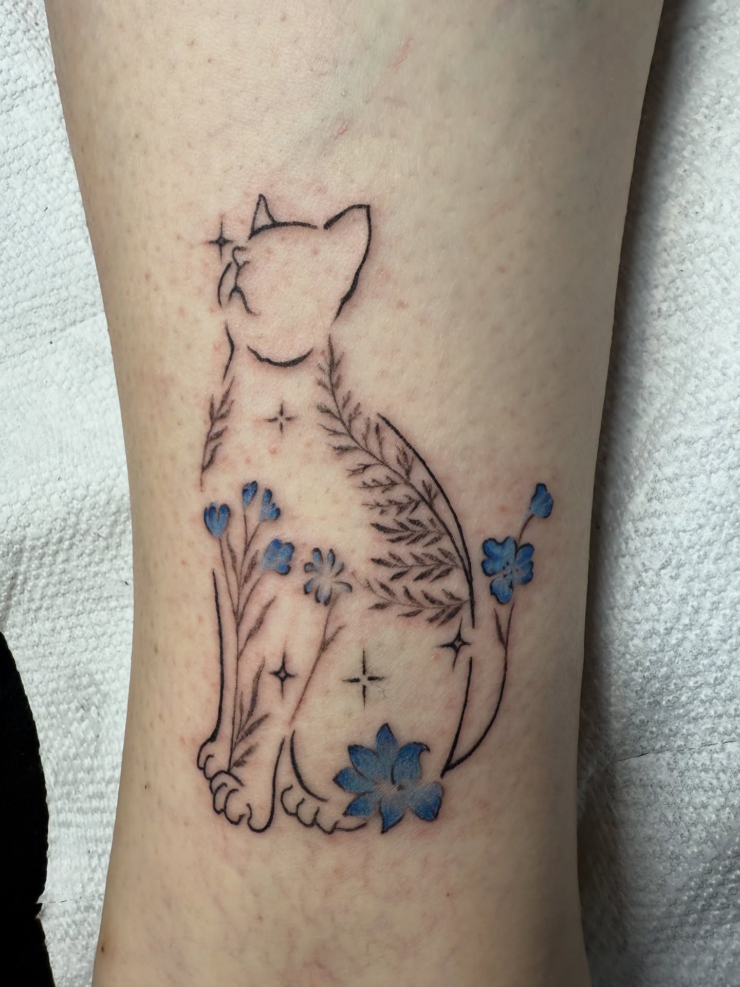 Tattoo by @sambo.ink — fine_line, black_and_grey