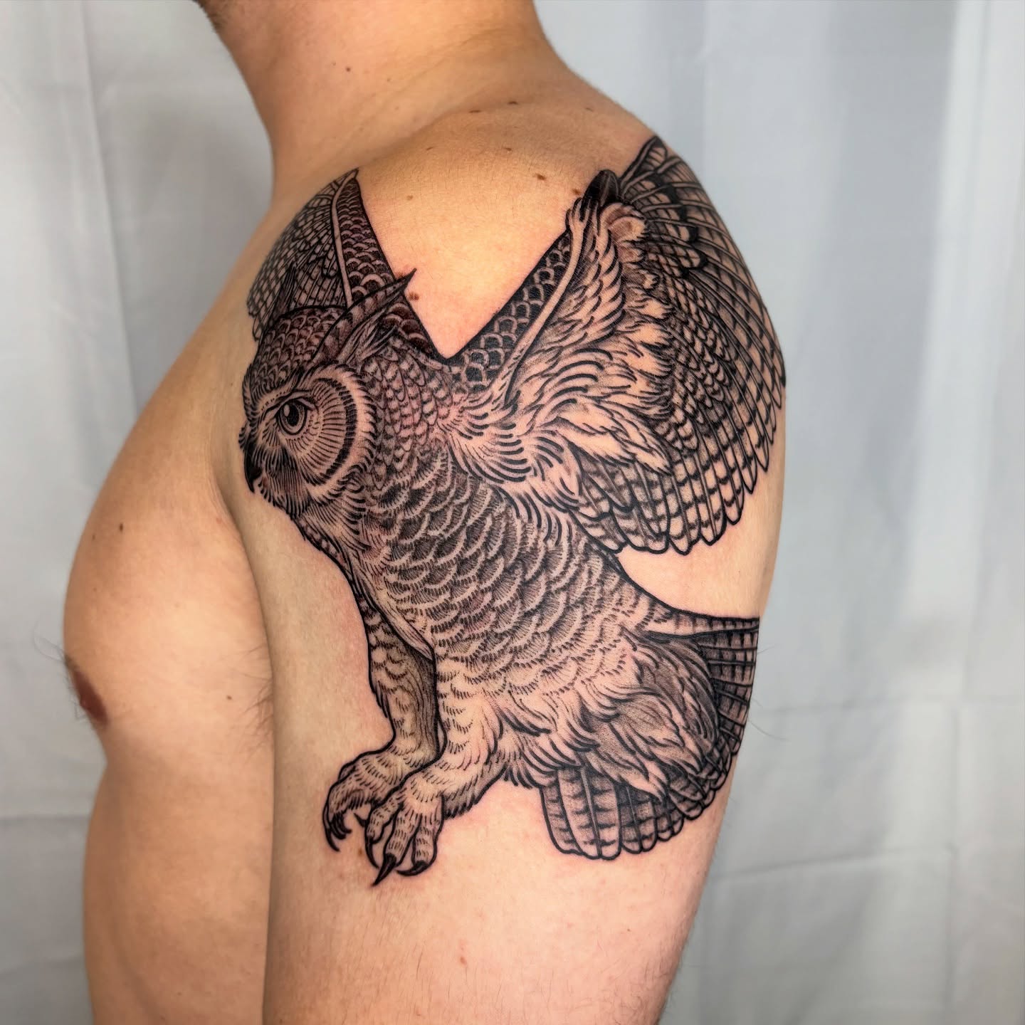Tattoo by @maggiechotattoo — realism, black_and_grey