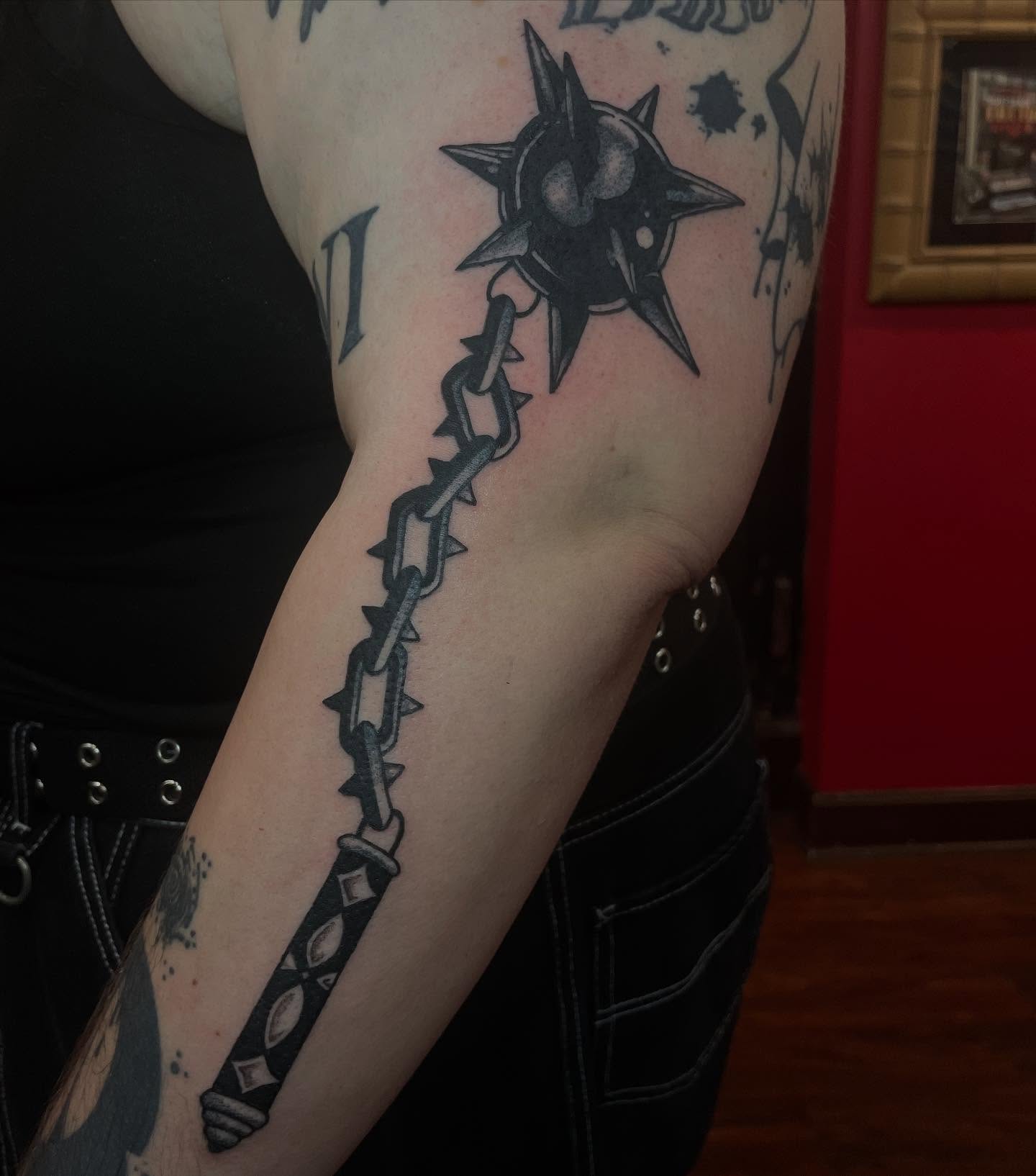 Tattoo by @chrissyungrew โ black_and_grey
