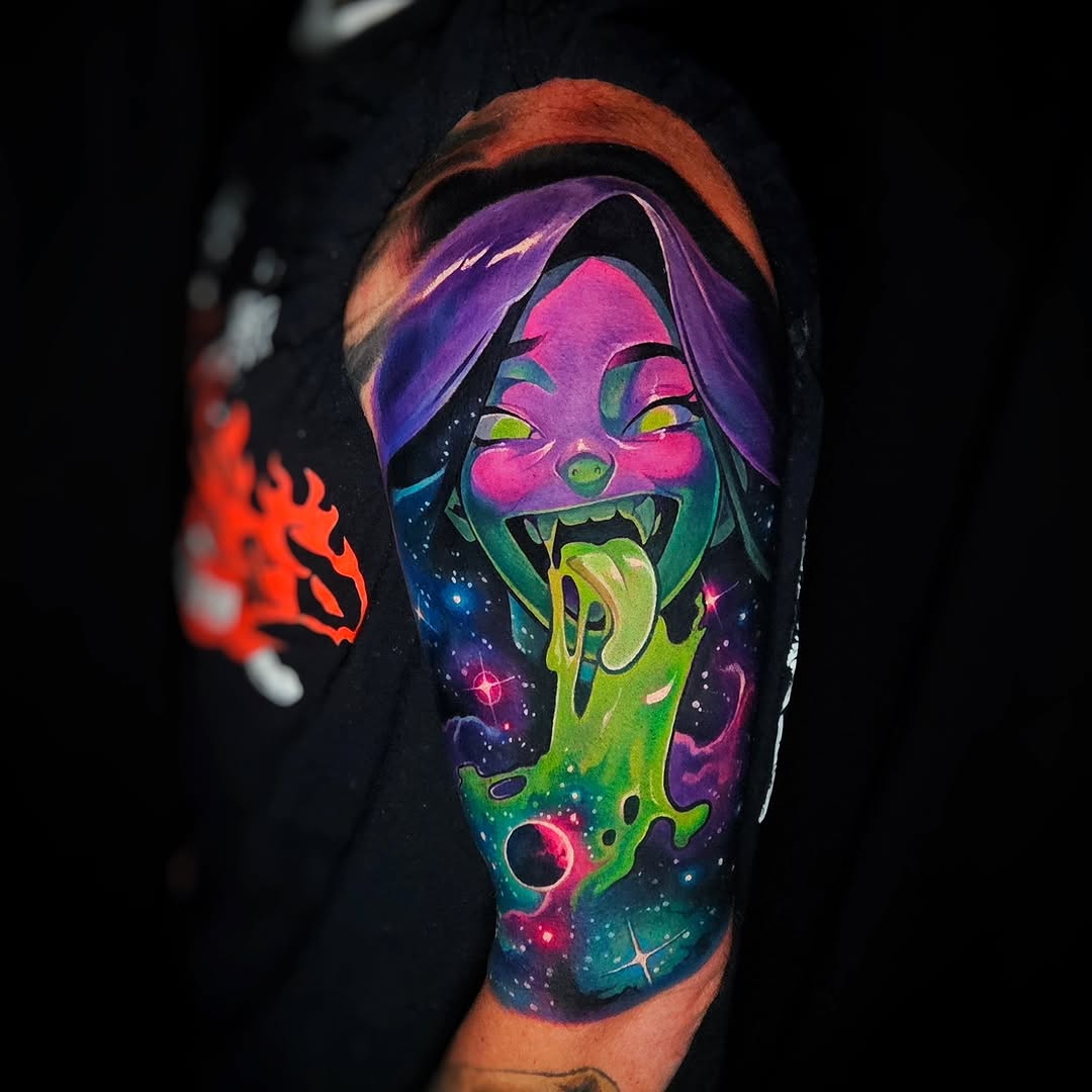 Tattoo by @tylermalek — new_school, anime