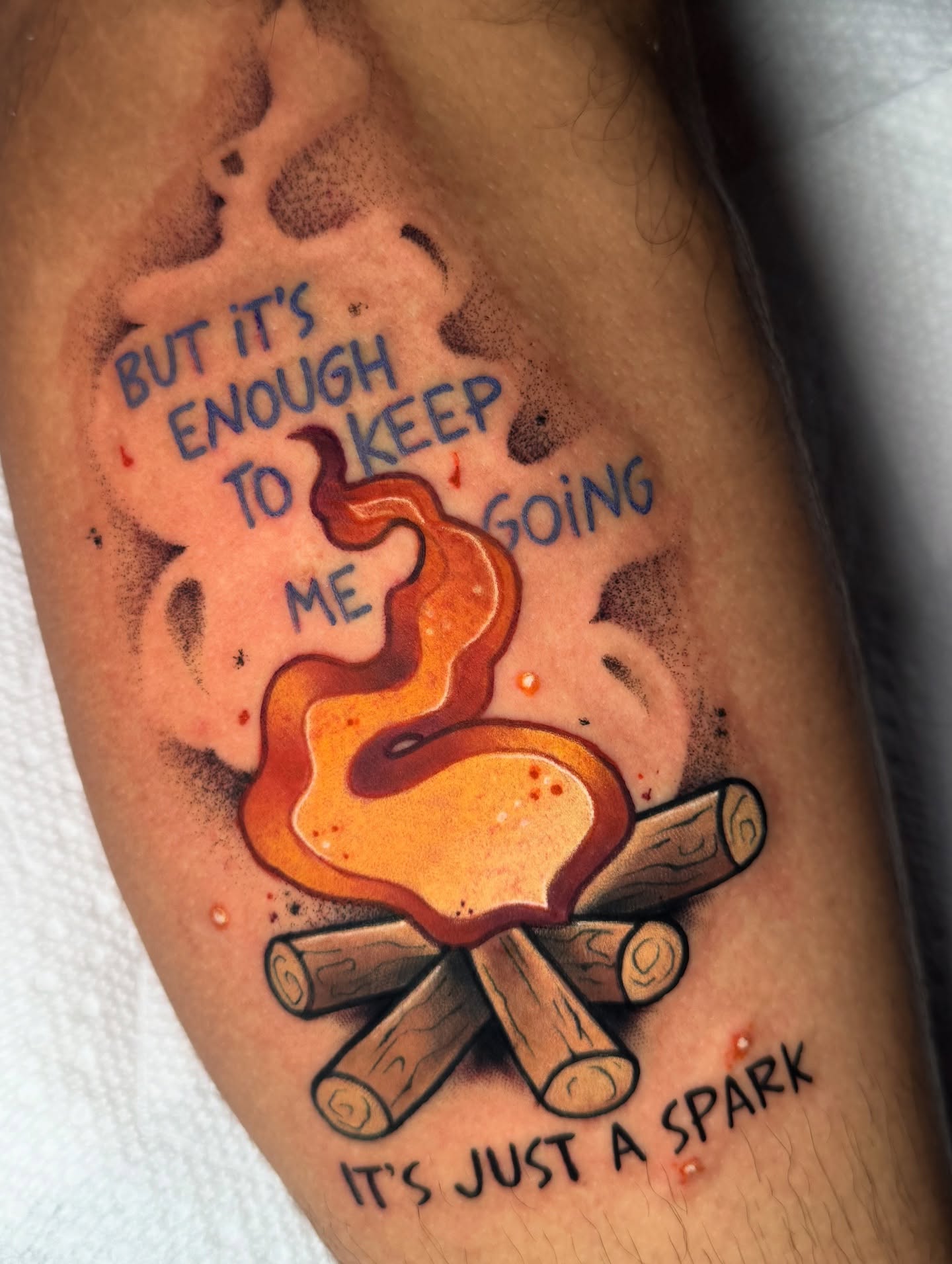 Tattoo by @cattlynnrose — dotwork