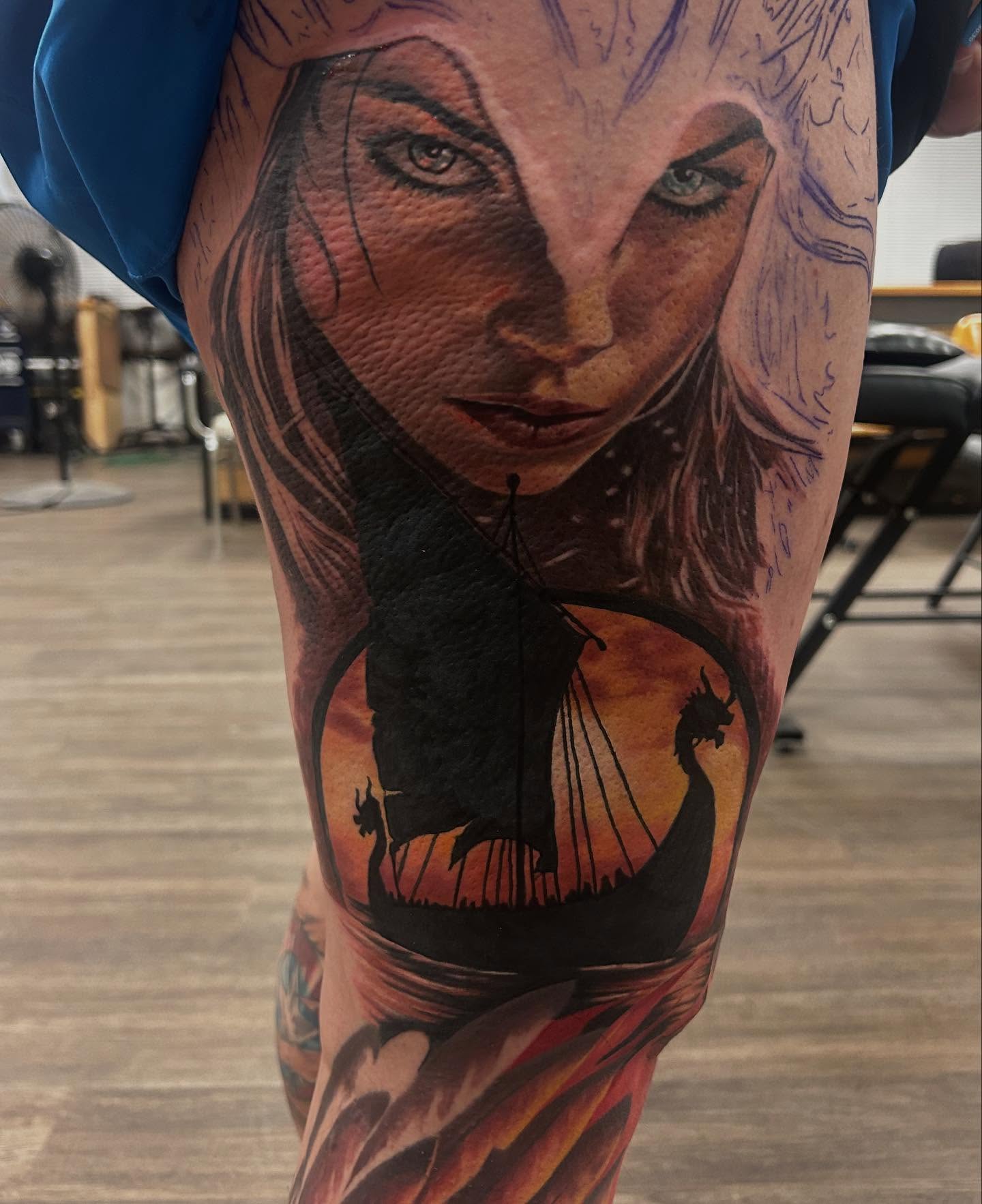 Tattoo by @kristyrvs — realism, dotwork