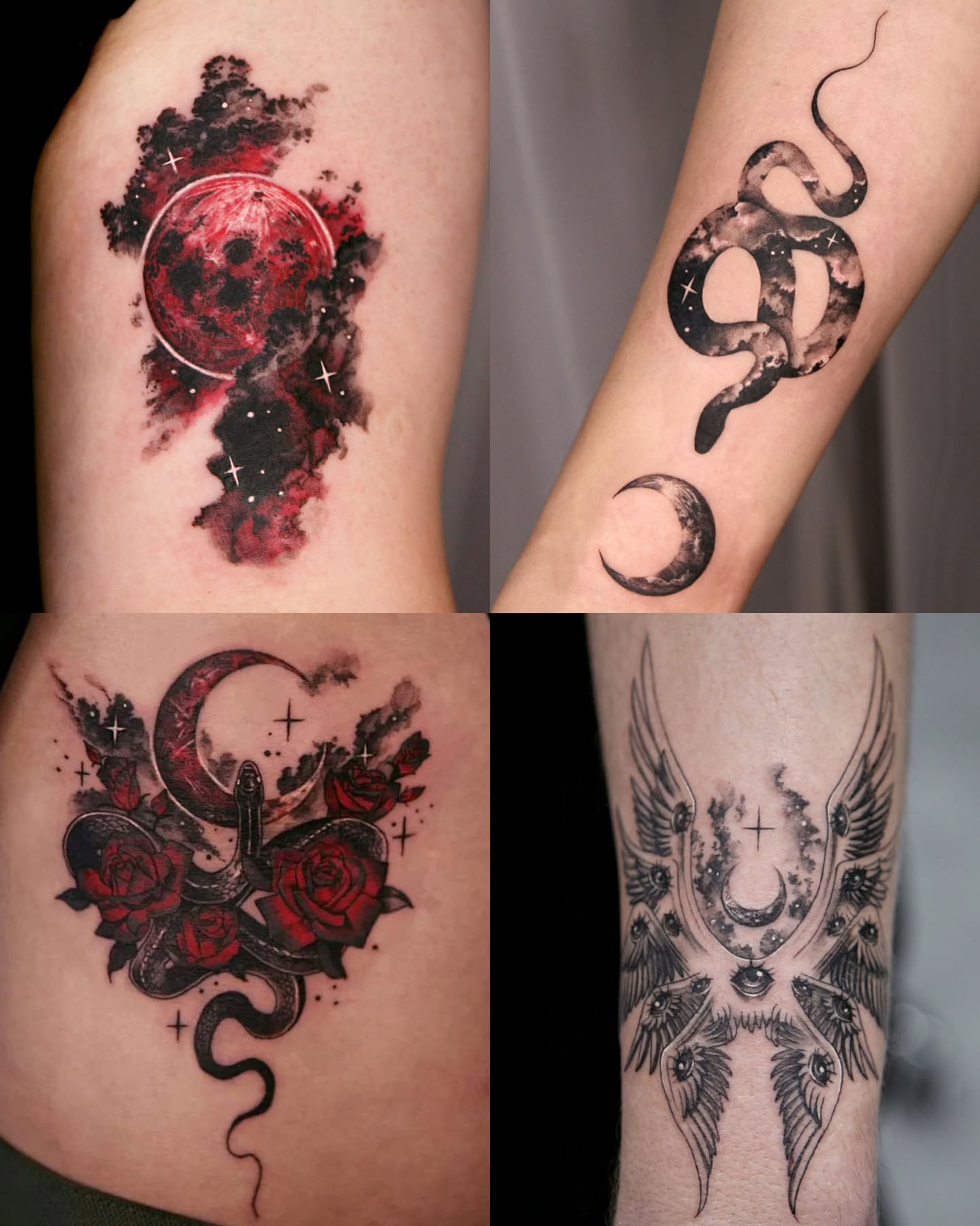 Tattoo by @tattooist_danha โ dark_realism, watercolor