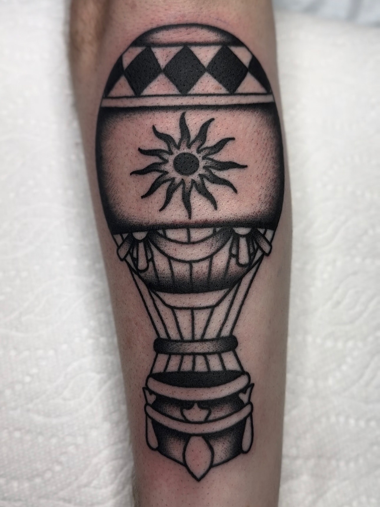 Tattoo by @lafacetattoos — black_and_grey
