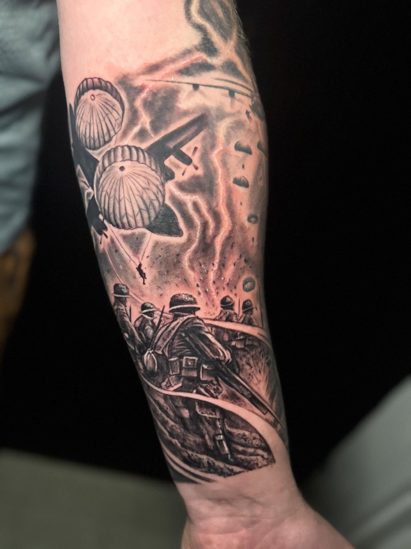 Tattoo by @shawnskaletattoos — black_and_grey, realism