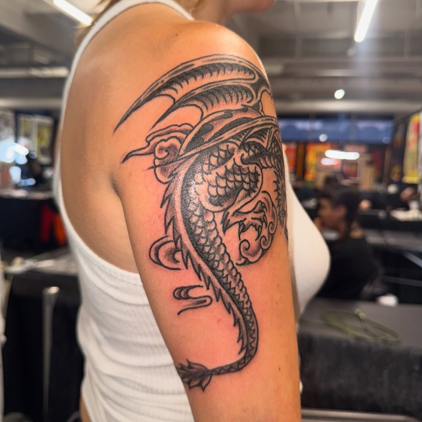 Tattoo by @tattooerjan8 — black_and_grey