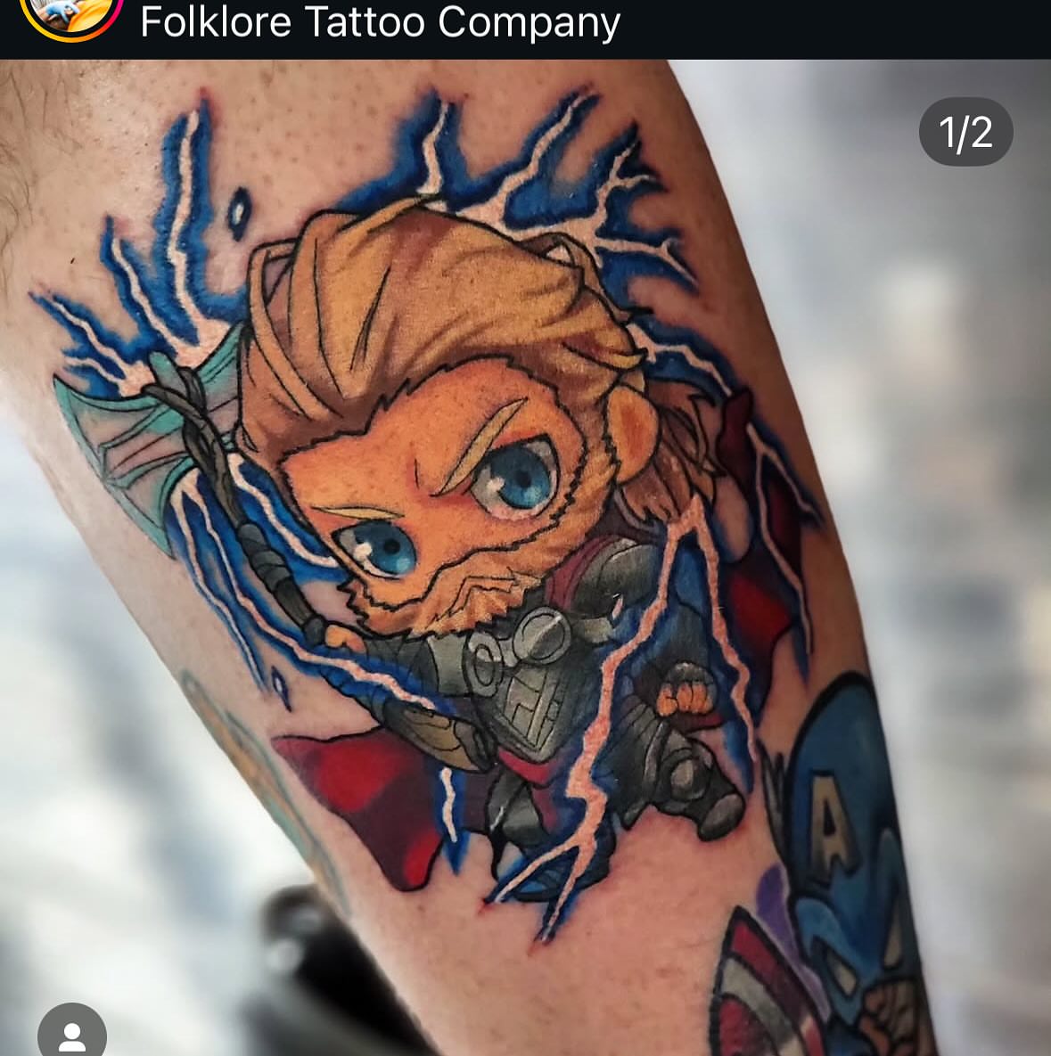 Tattoo by @levi_tattoos — anime