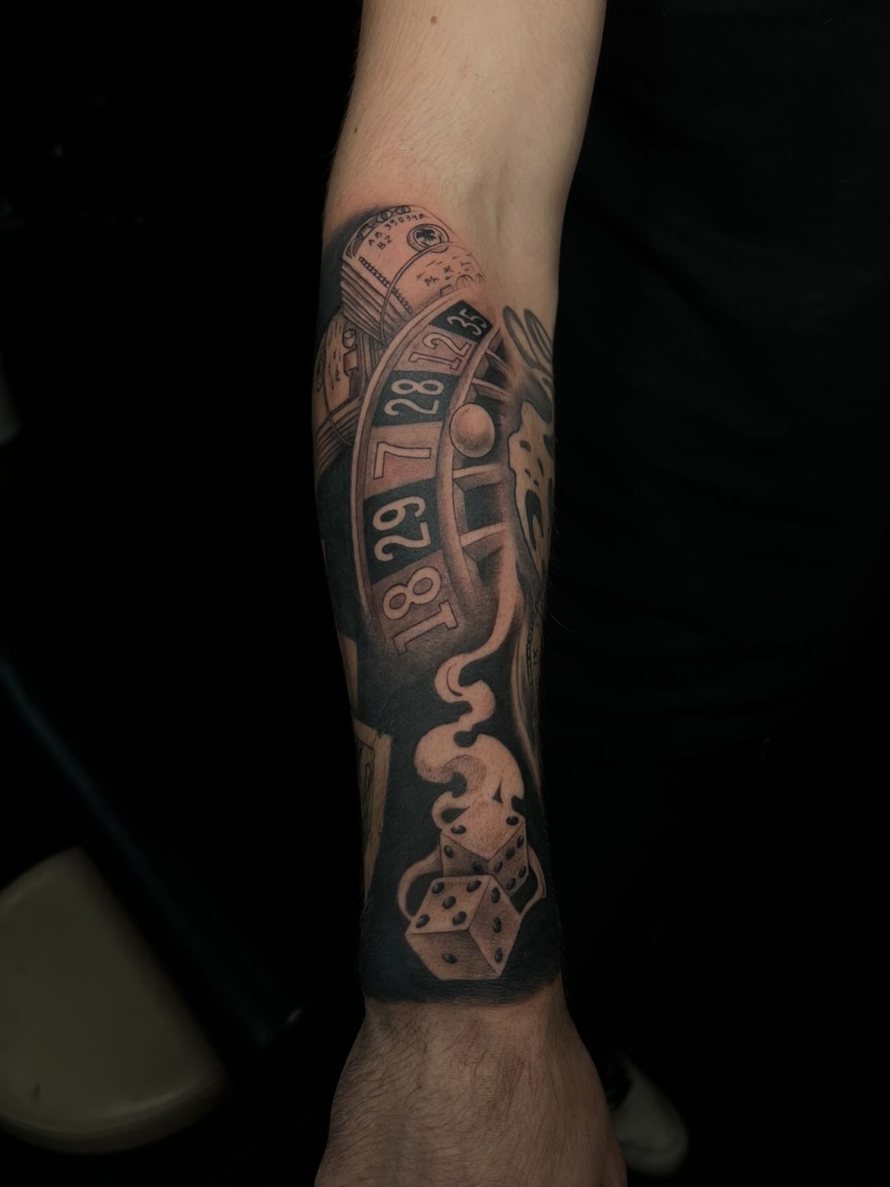 Tattoo by @kp_inktattoos_ — black_and_grey
