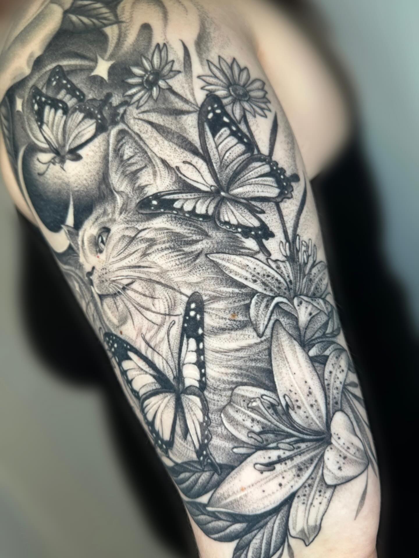 Tattoo by @grimmyweep — black_and_grey, realism