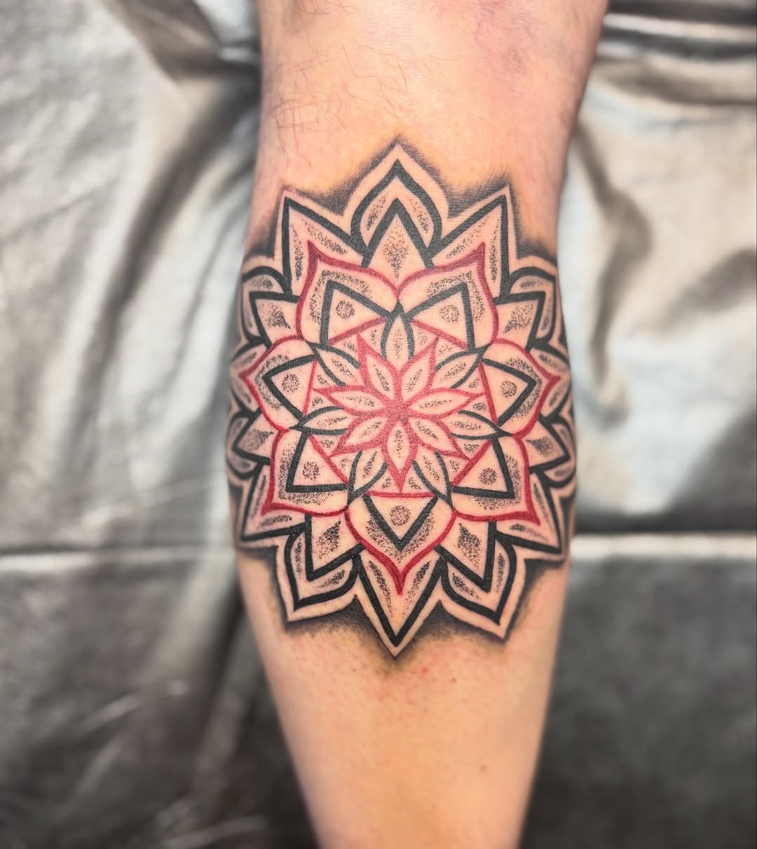 Tattoo by @bromintocheese — geometric, dotwork