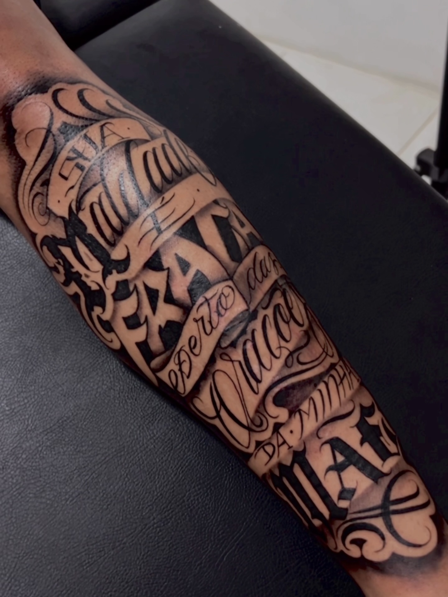 Tattoo by @sdtatoo — lettering_script